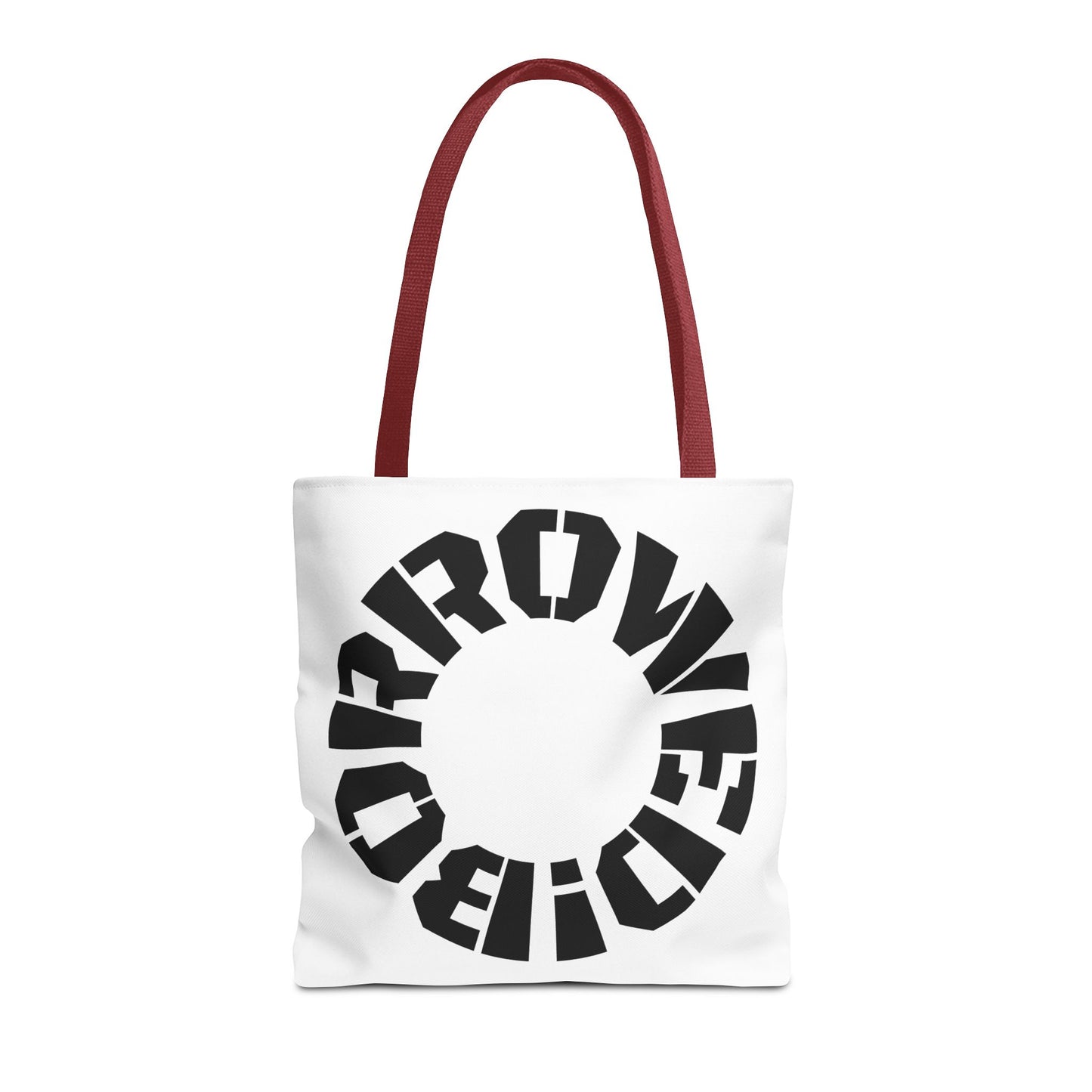"BORROWED!" Tote Bag (AOP)