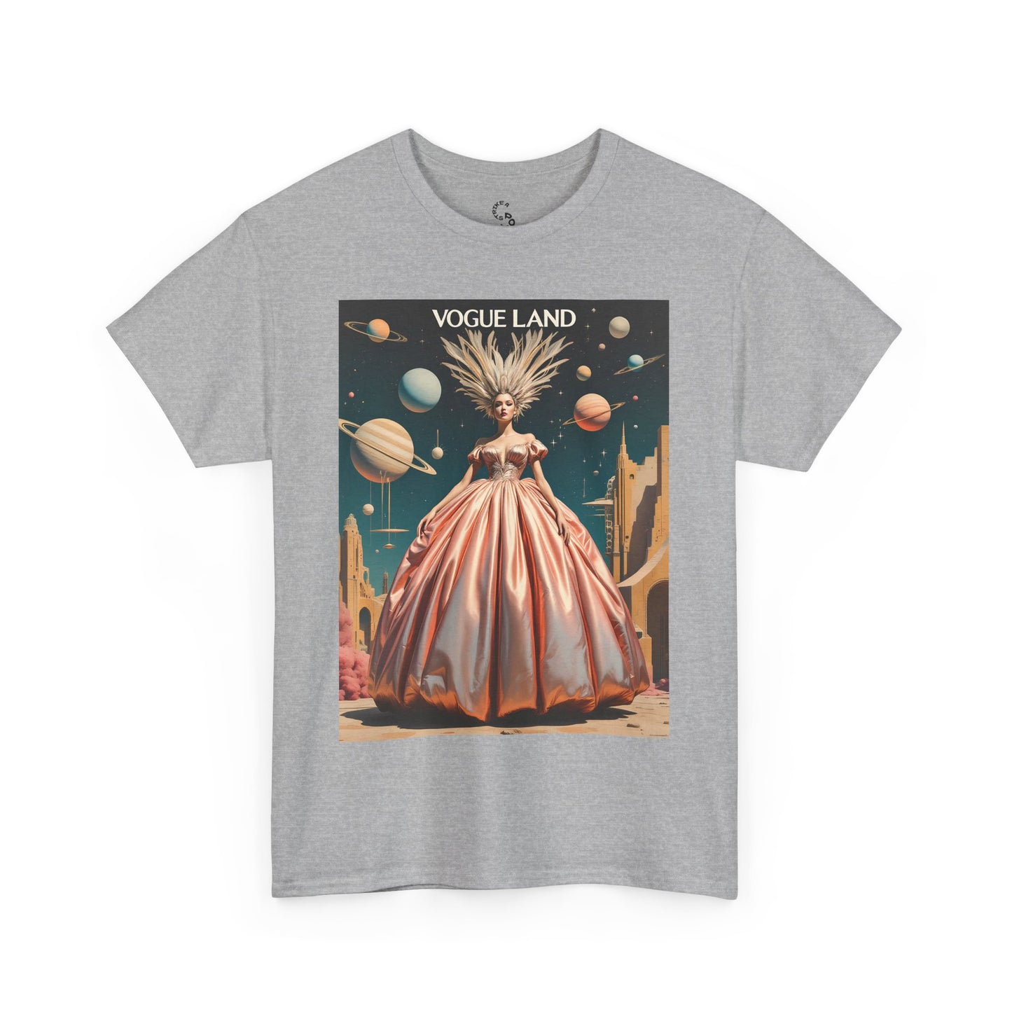Vogue Land Unisex Heavy Cotton Tee - Colorful Graphic Shirt