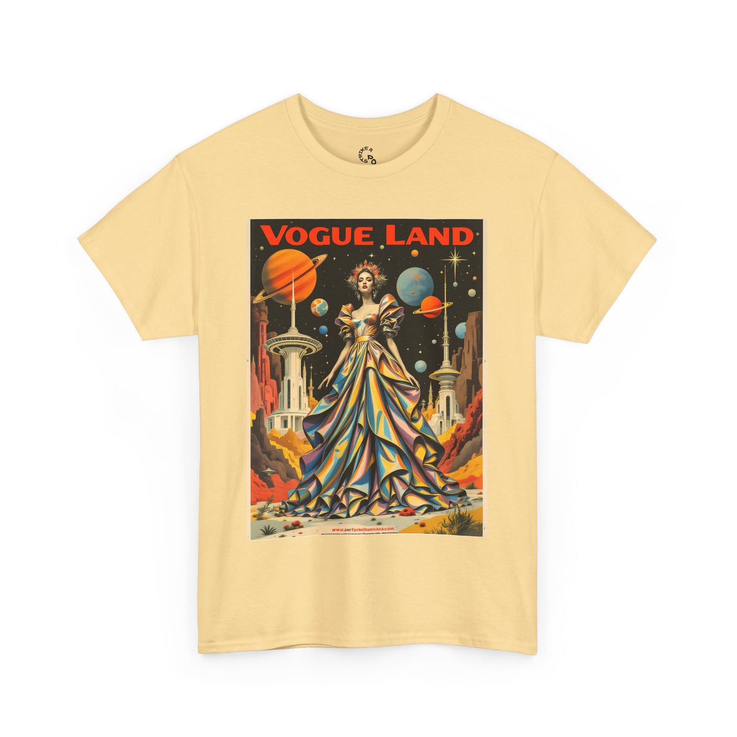 Vogue Land Unisex Heavy Cotton Tee - Colorful Graphic Shirt