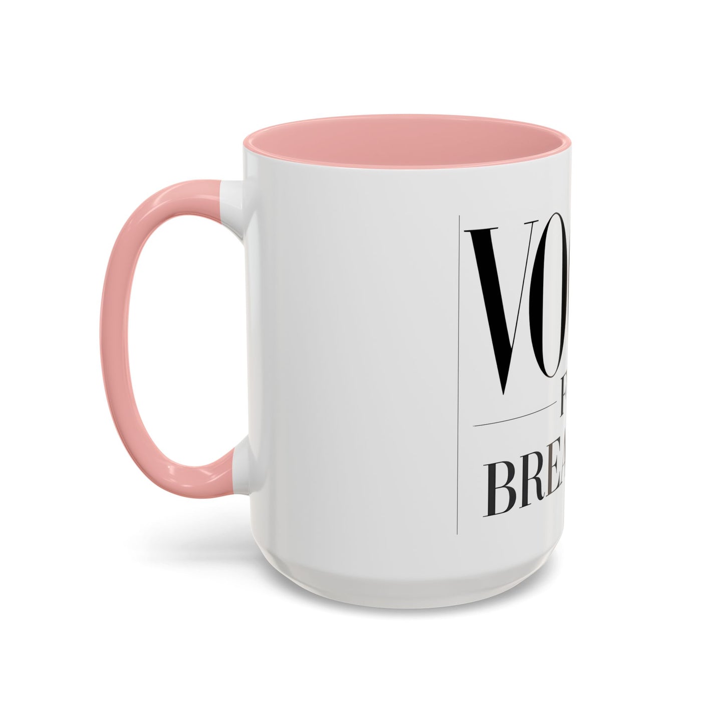 VOGUE For Breakfast Coffee Mug - Stylish Drinkware, Perfect for Breakfast, Gift for Coffee Lovers, Trendy Kitchen Decor