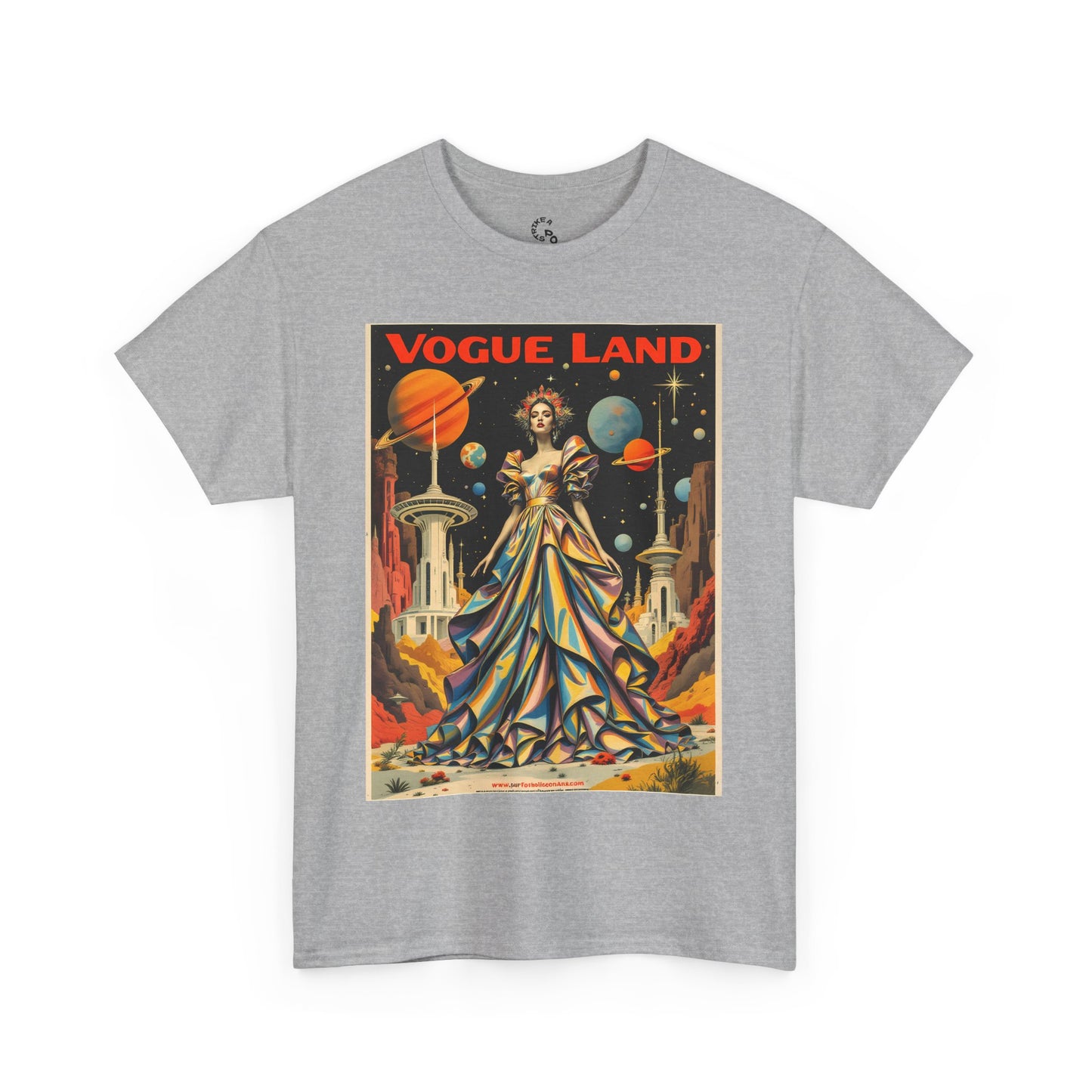Vogue Land Unisex Heavy Cotton Tee - Colorful Graphic Shirt