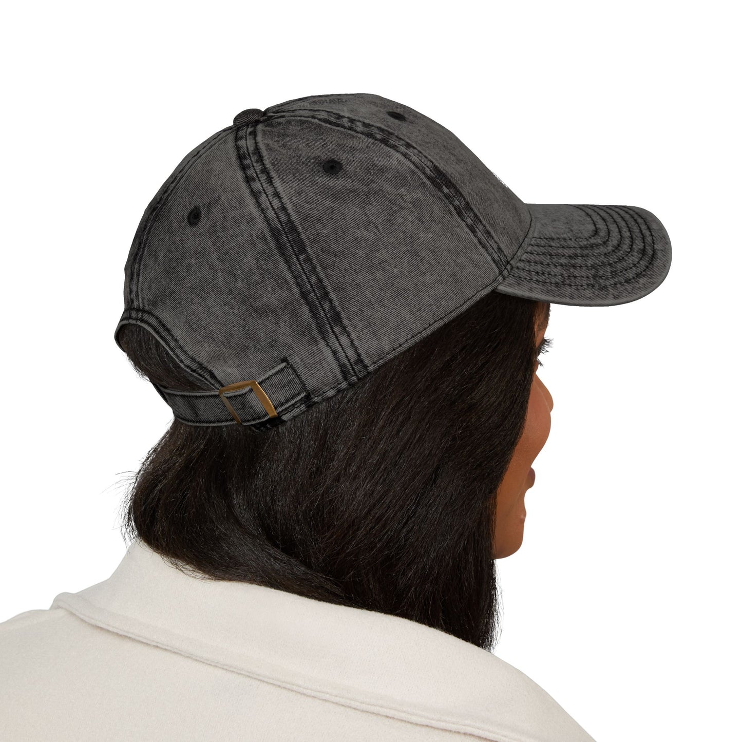 Vintage - 'VOGUE FOR BREAKFAST' Embroidered Adjustable Hat