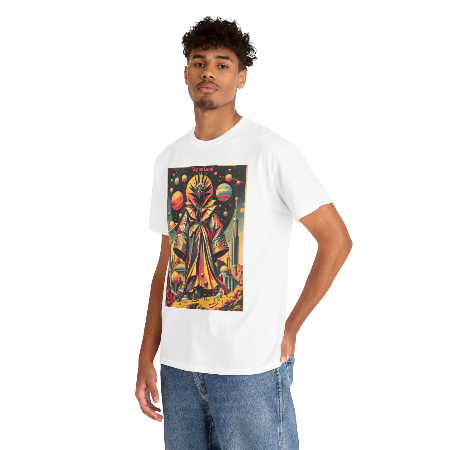 Vogue Land Unisex Heavy Cotton Tee - Colorful Graphic Shirt