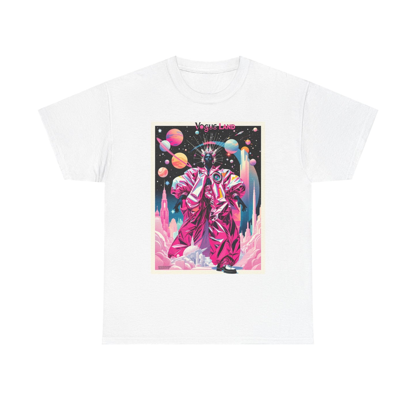 Vogue Land Unisex Heavy Cotton Tee - Colorful Graphic Shirt