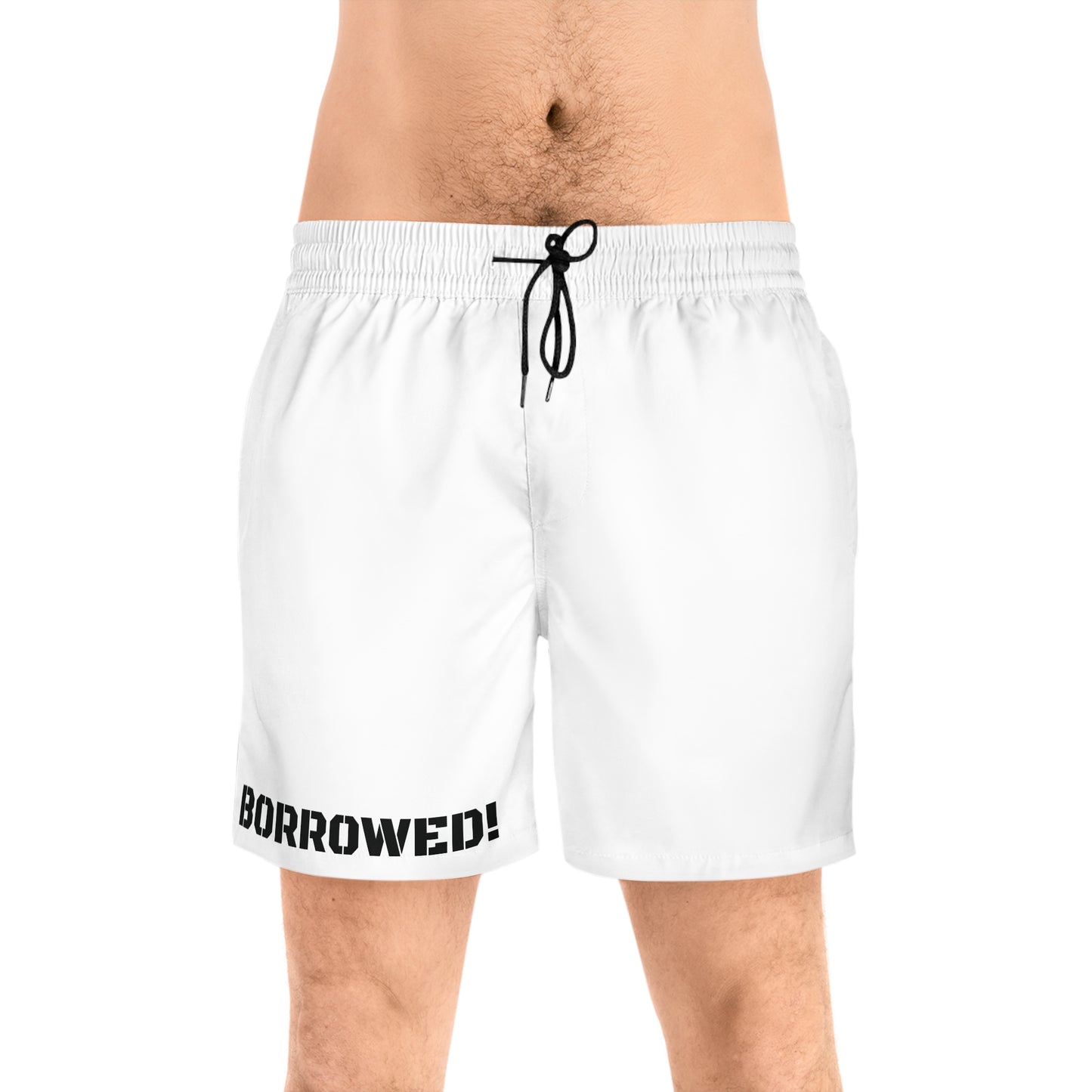 BORROWED! Men's Mid-Length Swim Shorts (AOP)