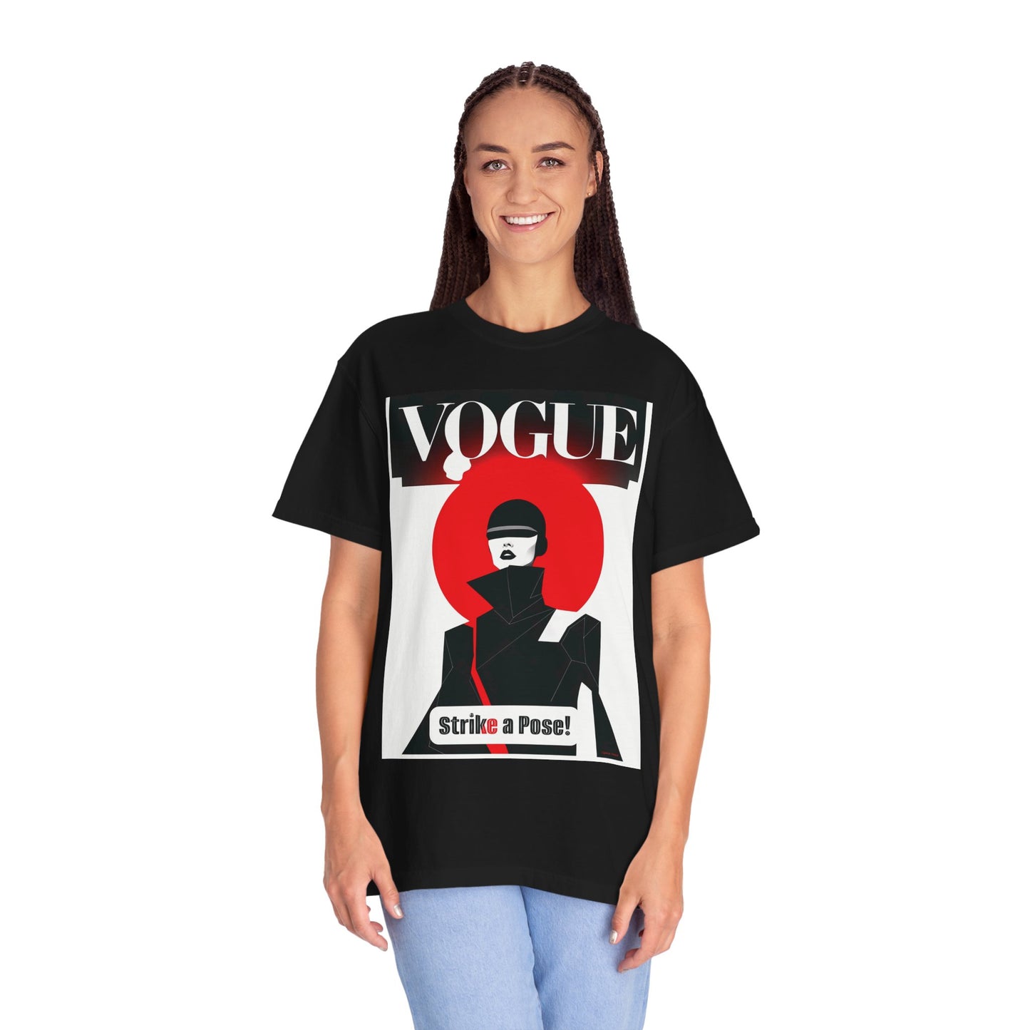Vogue Strike A Pose-Unisex Garment-Dyed T-Shirt - Strike a Pose!