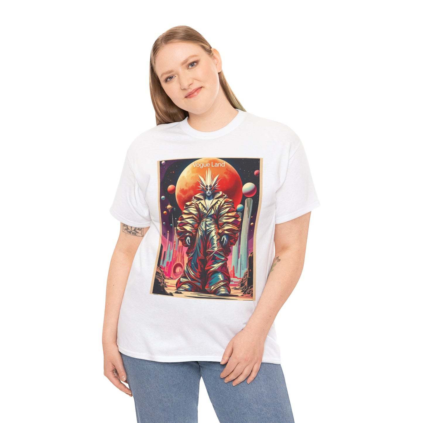 Vogue Land Unisex Heavy Cotton Tee - Colorful Graphic Shirt