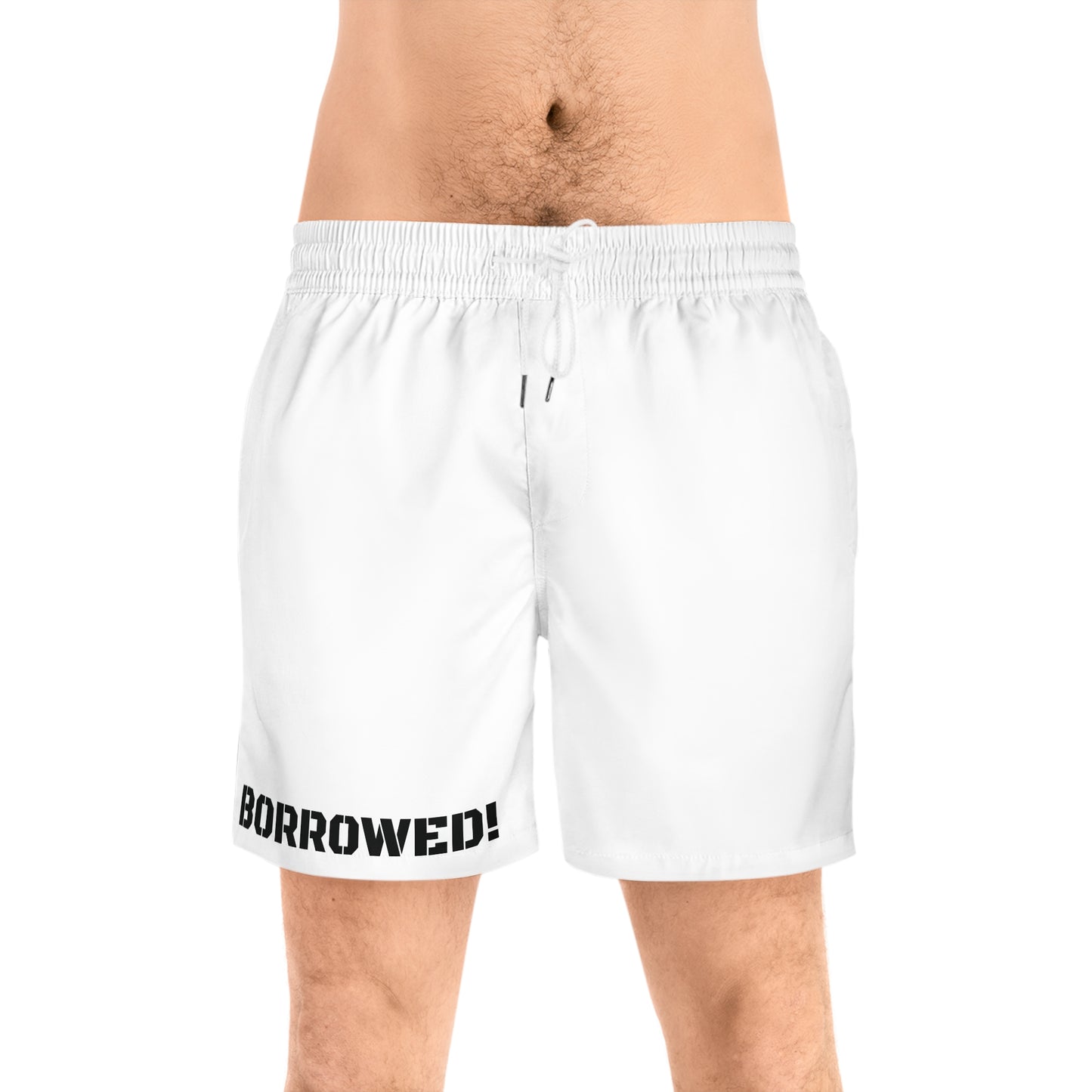 BORROWED! Men's Mid-Length Swim Shorts (AOP)