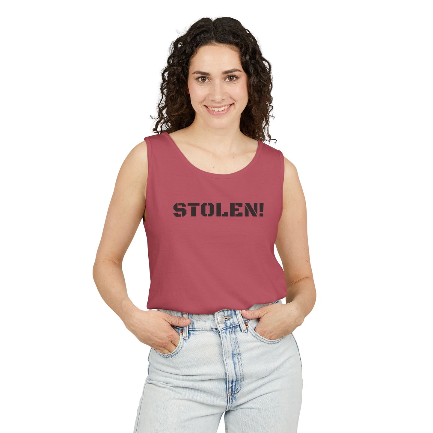 STOLEN! Unisex Garment-Dyed Tank Top - Casual Summer Style
