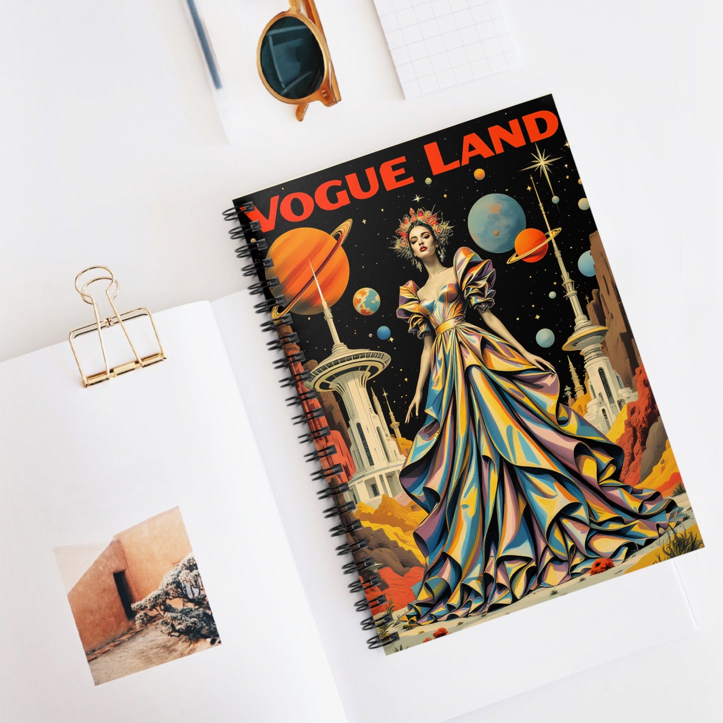 Vogue Land Spiral Notebook - Ruled Lines for Creative Minds