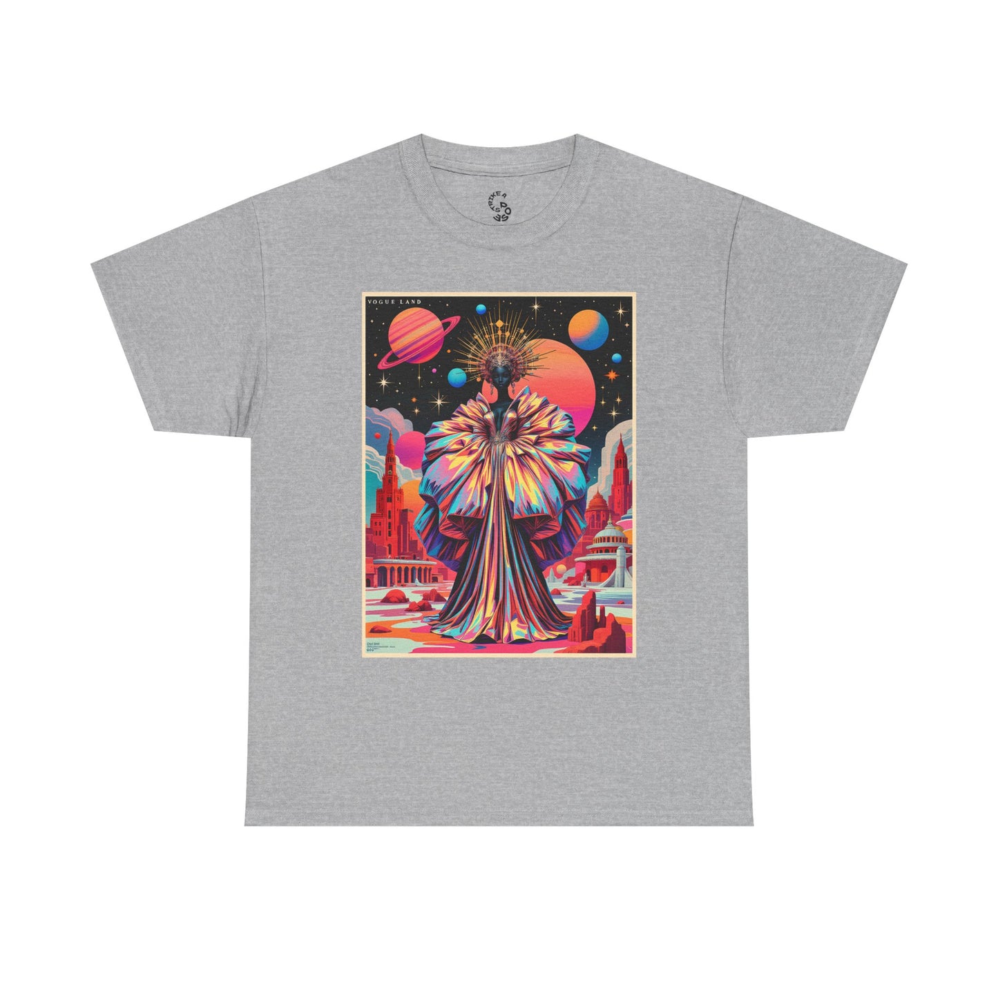 Vogue Land Unisex Heavy Cotton Tee - Colorful Graphic Shirt