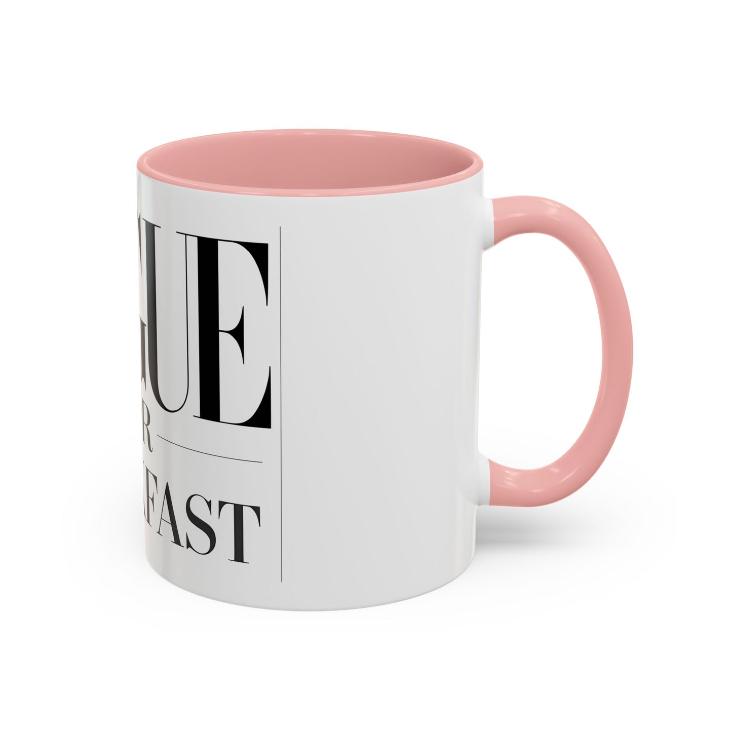 VOGUE For Breakfast Coffee Mug - Stylish Drinkware, Perfect for Breakfast, Gift for Coffee Lovers, Trendy Kitchen Decor