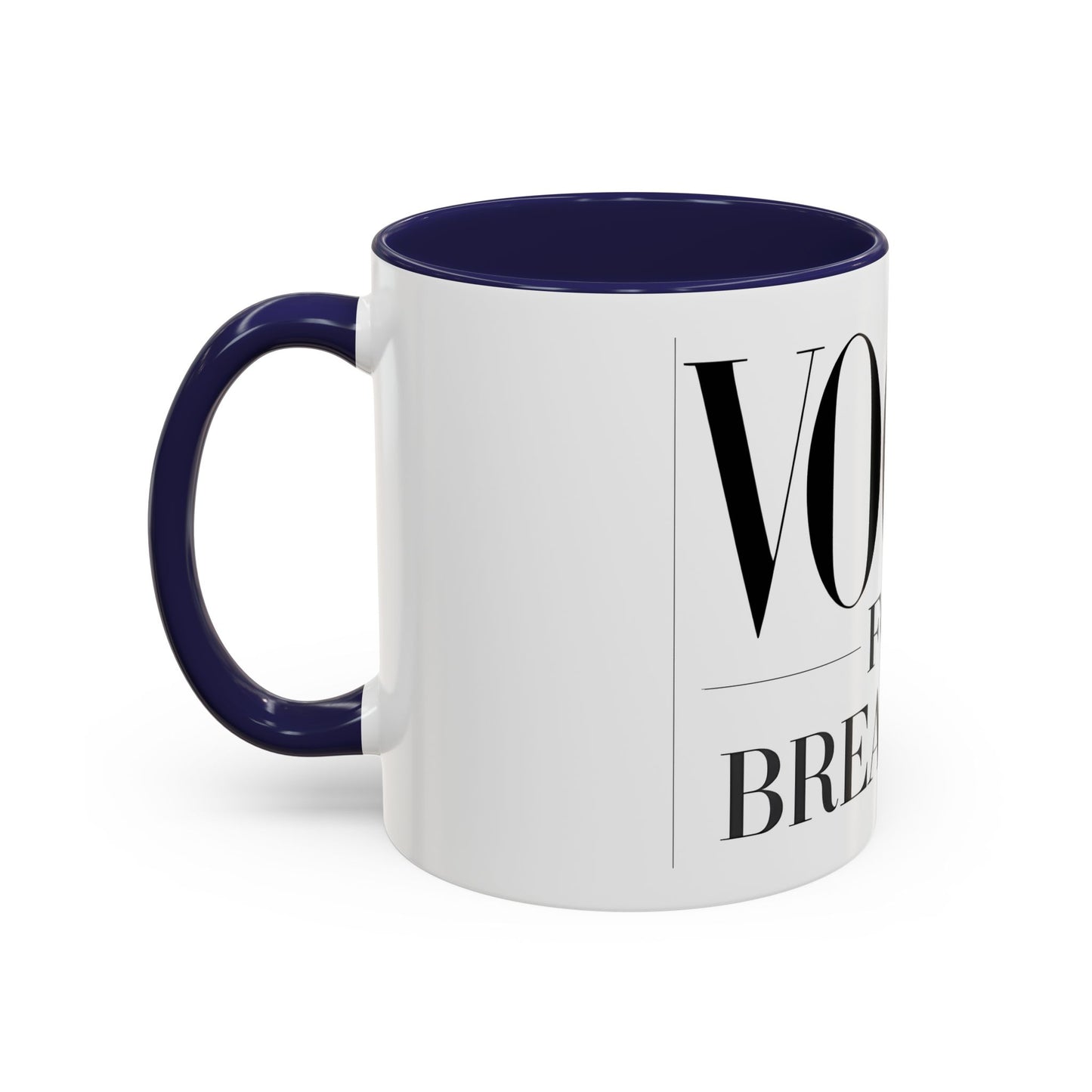 VOGUE For Breakfast Coffee Mug - Stylish Drinkware, Perfect for Breakfast, Gift for Coffee Lovers, Trendy Kitchen Decor