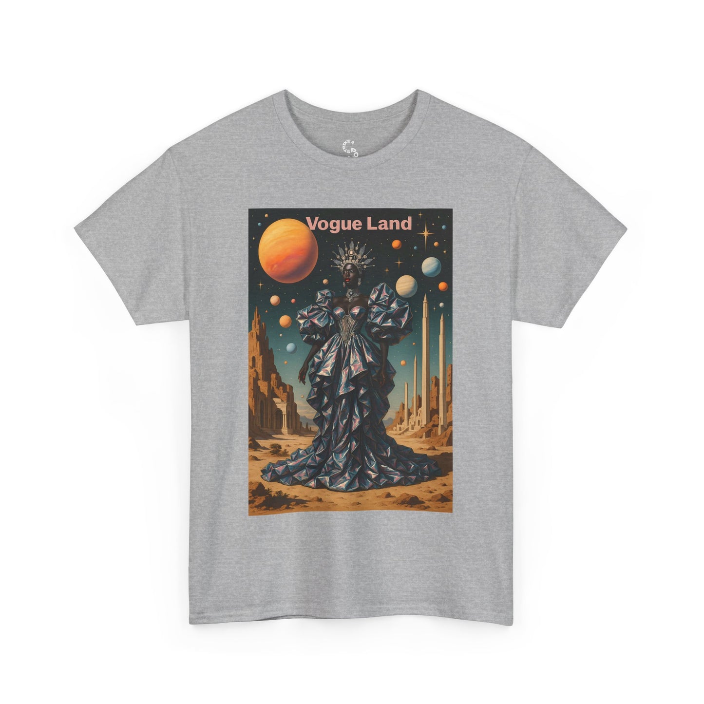 Vogue Land Unisex Heavy Cotton Tee - Colorful Graphic Shirt