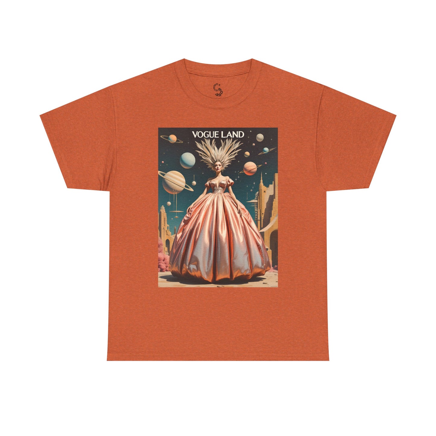 Vogue Land Unisex Heavy Cotton Tee - Colorful Graphic Shirt