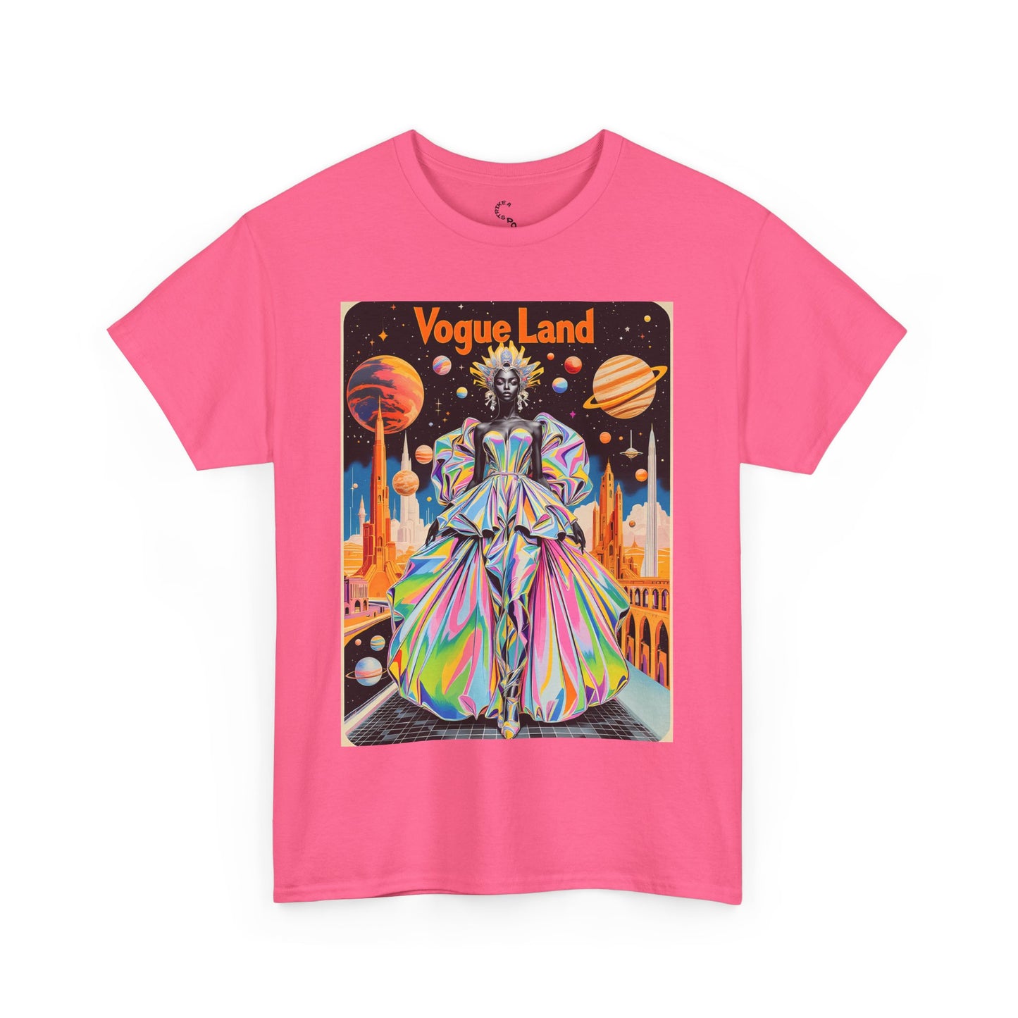 Vogue Land Unisex Heavy Cotton Tee - Colorful Graphic Shirt