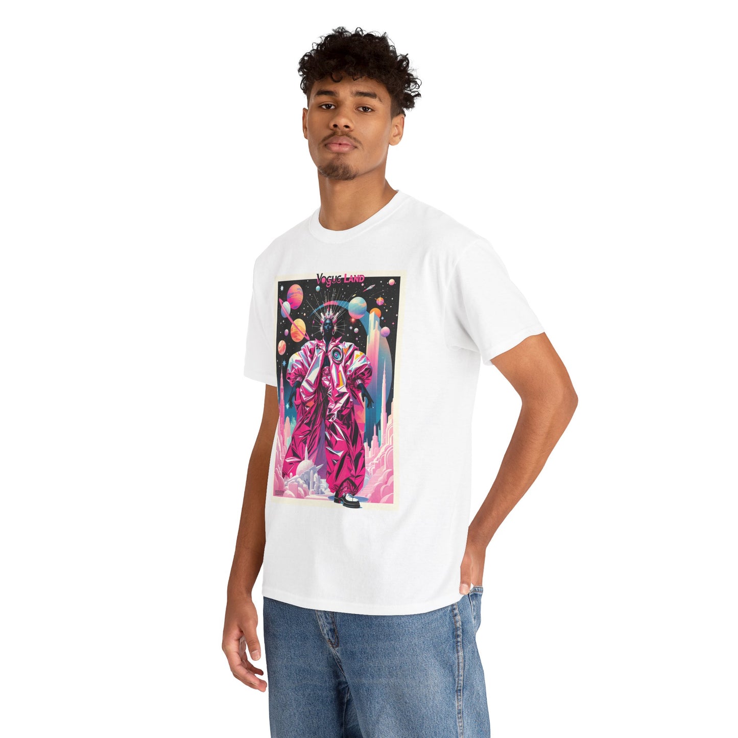 Vogue Land Unisex Heavy Cotton Tee - Colorful Graphic Shirt