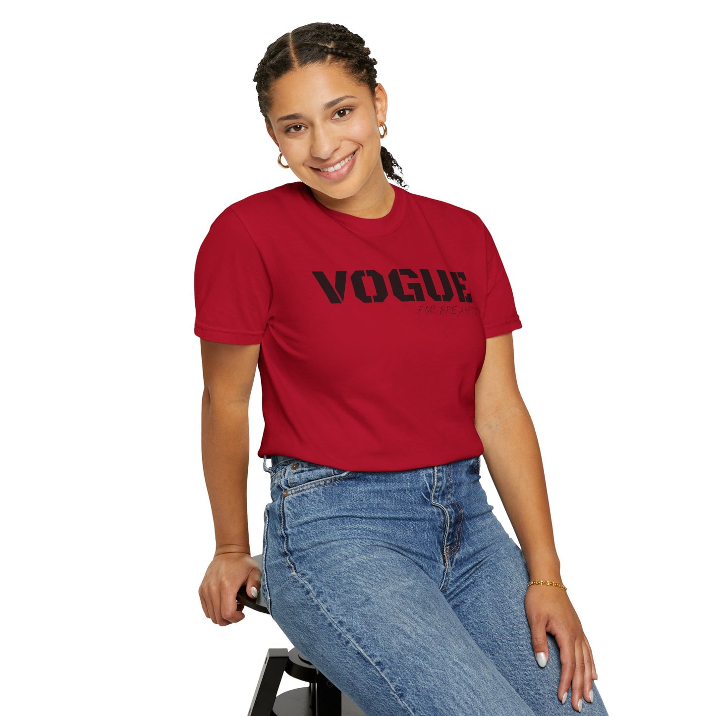 VOGUE For Breakfast Unisex Garment-Dyed T-shirt