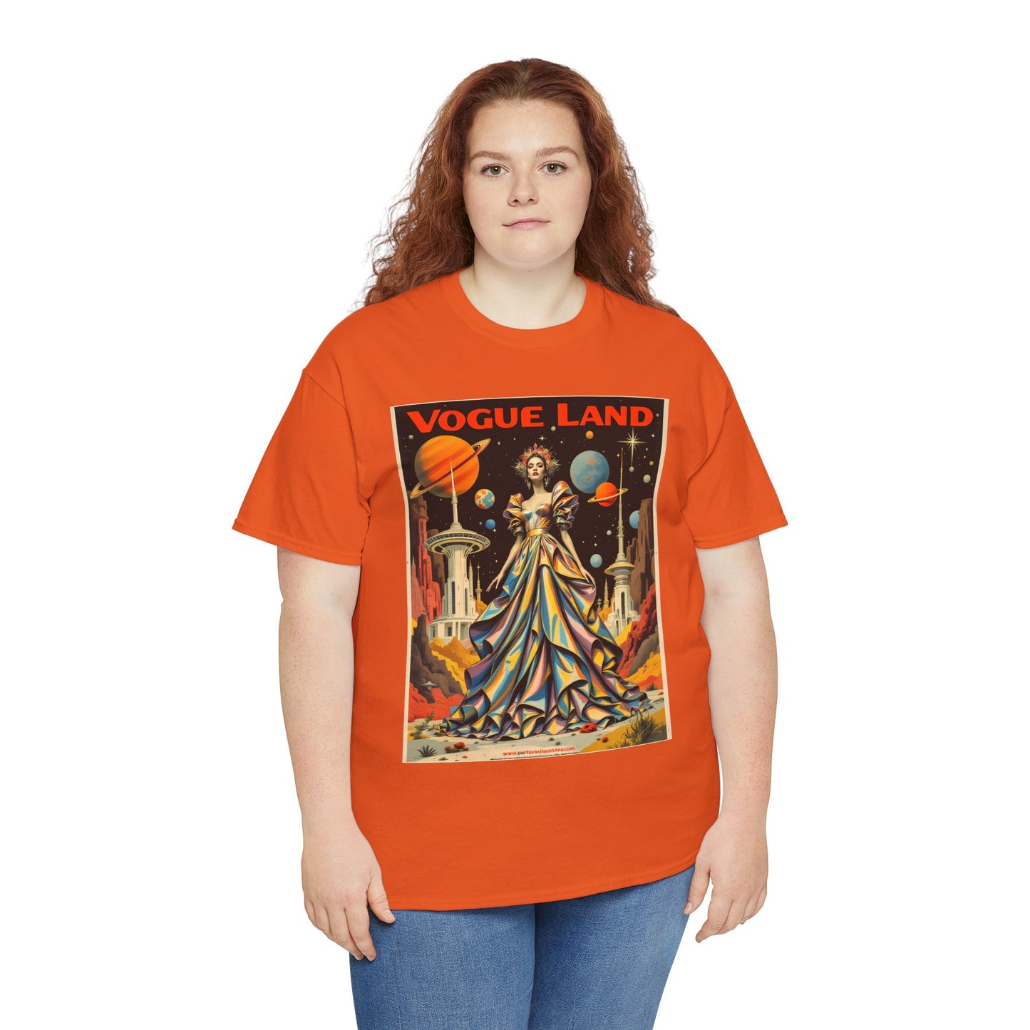 Vogue Land Unisex Heavy Cotton Tee - Colorful Graphic Shirt
