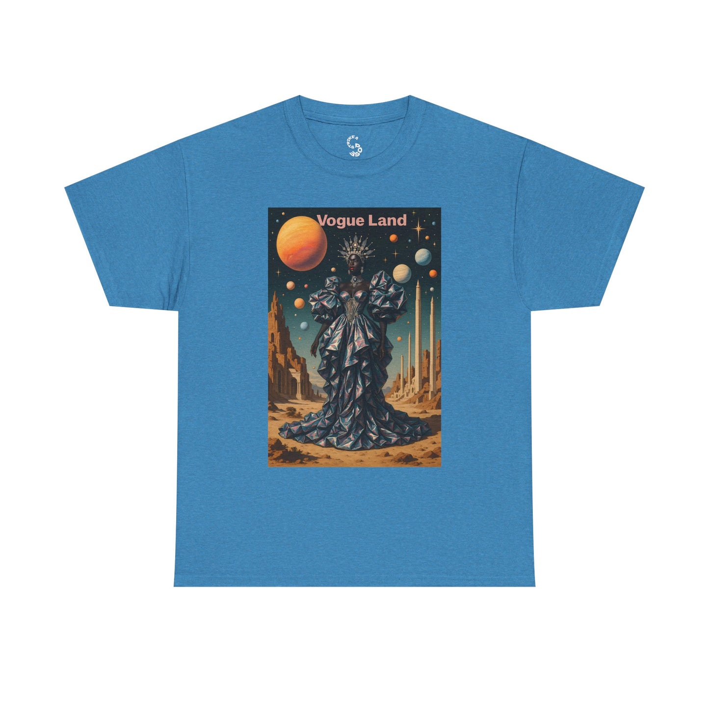 Vogue Land Unisex Heavy Cotton Tee - Colorful Graphic Shirt
