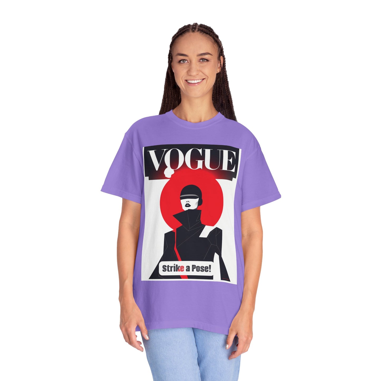 Vogue Strike A Pose-Unisex Garment-Dyed T-Shirt - Strike a Pose!