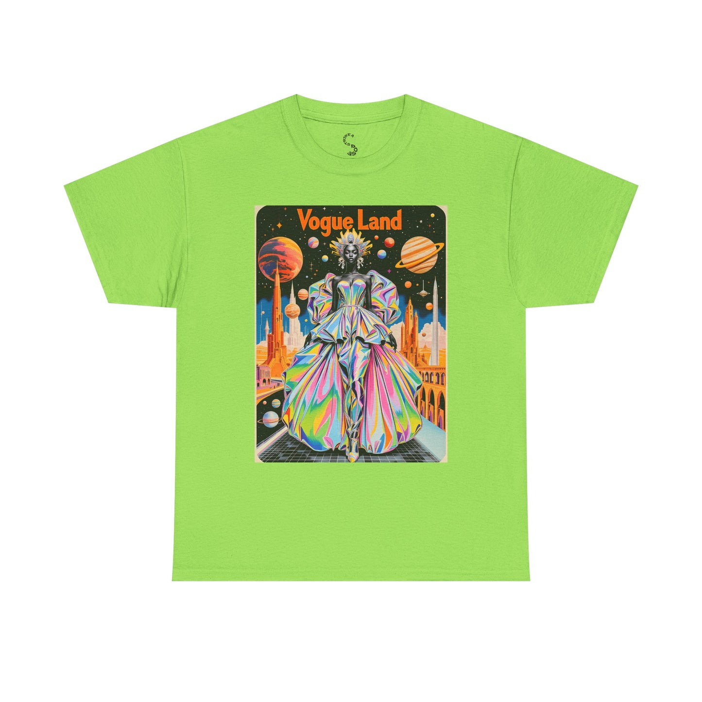 Vogue Land Unisex Heavy Cotton Tee - Colorful Graphic Shirt