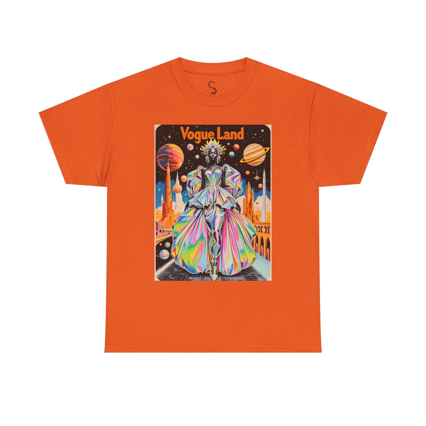 Vogue Land Unisex Heavy Cotton Tee - Colorful Graphic Shirt