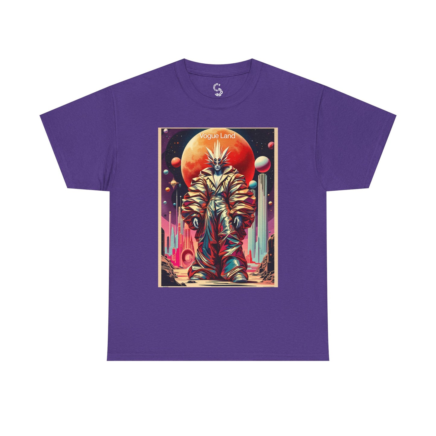 Vogue Land Unisex Heavy Cotton Tee - Colorful Graphic Shirt