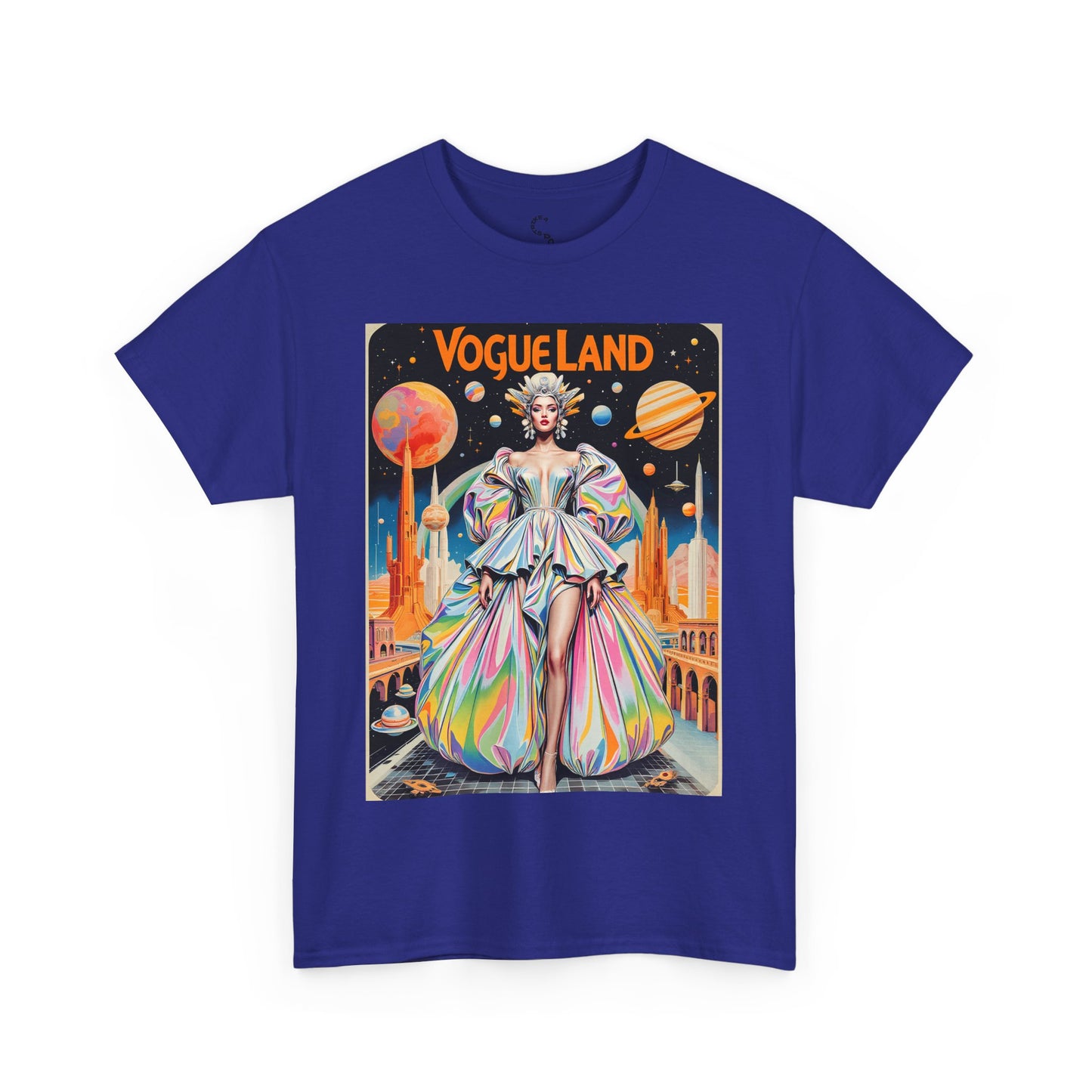 Vogue Land Unisex Heavy Cotton Tee - Colorful Graphic Shirt
