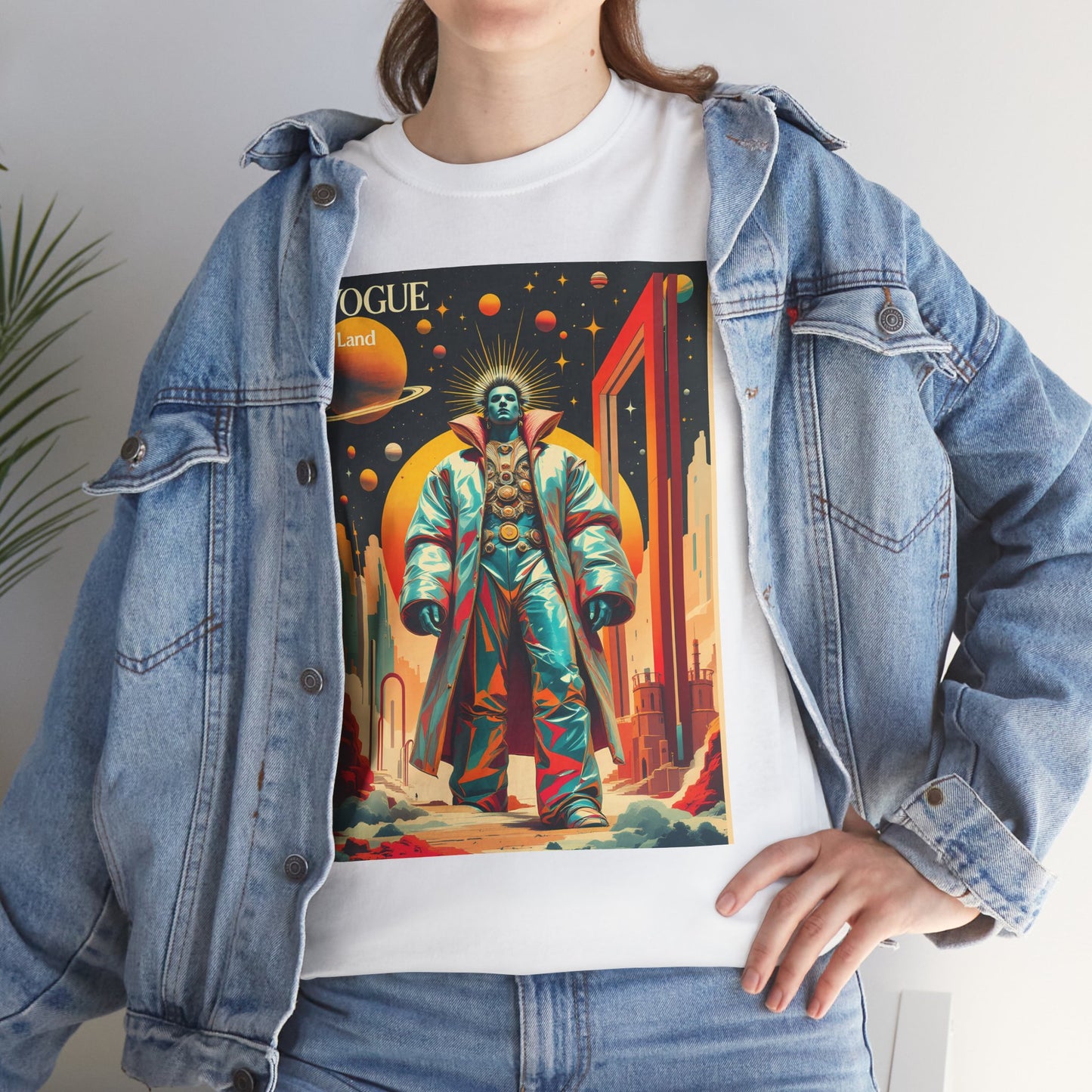 Vogue Land Unisex Heavy Cotton Tee - Colorful Graphic Shirt