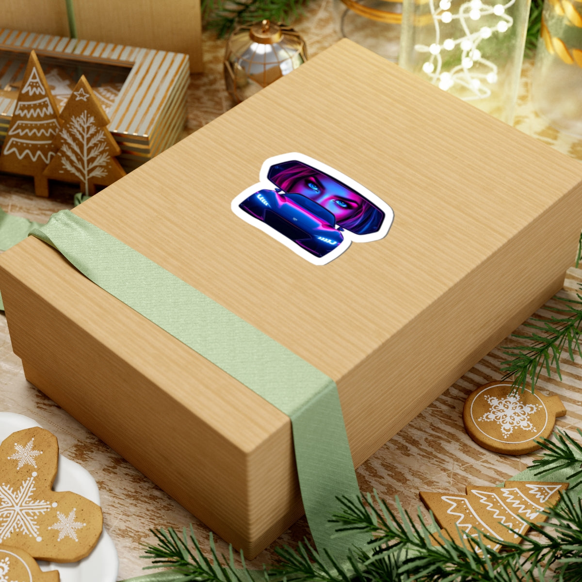 Tunnel Vision Kiss-Cut Stickers, Laptop Decals, Car Accessories, Gift for Car Enthusiasts, Cool Aesthetic Decor