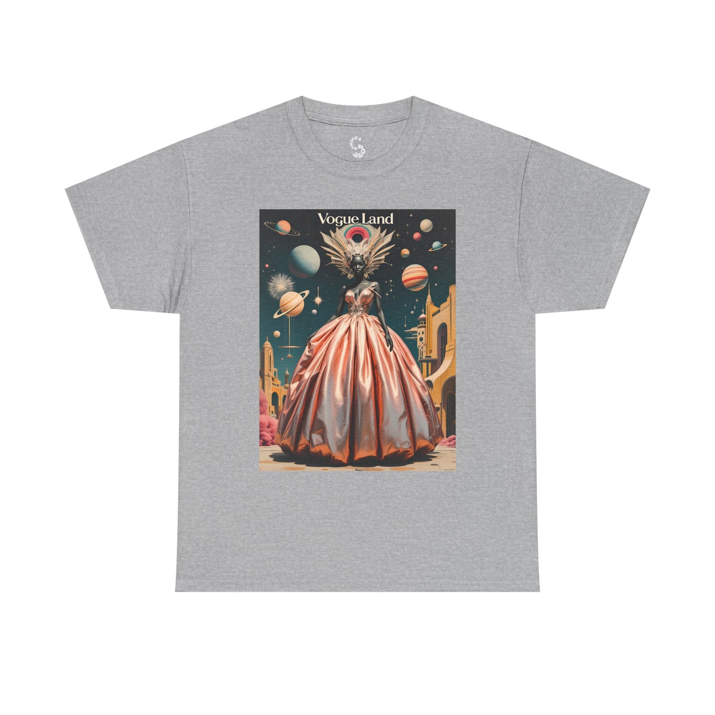 Vogue Land Unisex Heavy Cotton Tee - Colorful Graphic Shirt