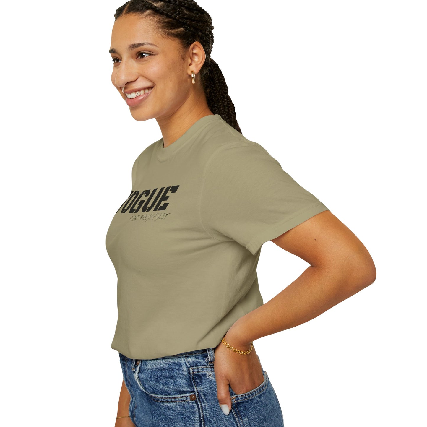 VOGUE For Breakfast Unisex Garment-Dyed T-shirt