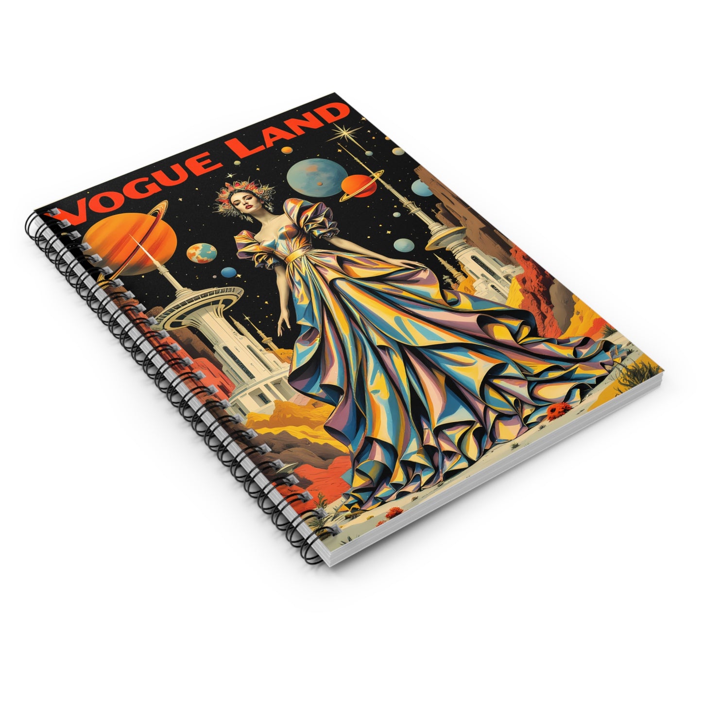 Vogue Land Spiral Notebook - Ruled Lines for Creative Minds