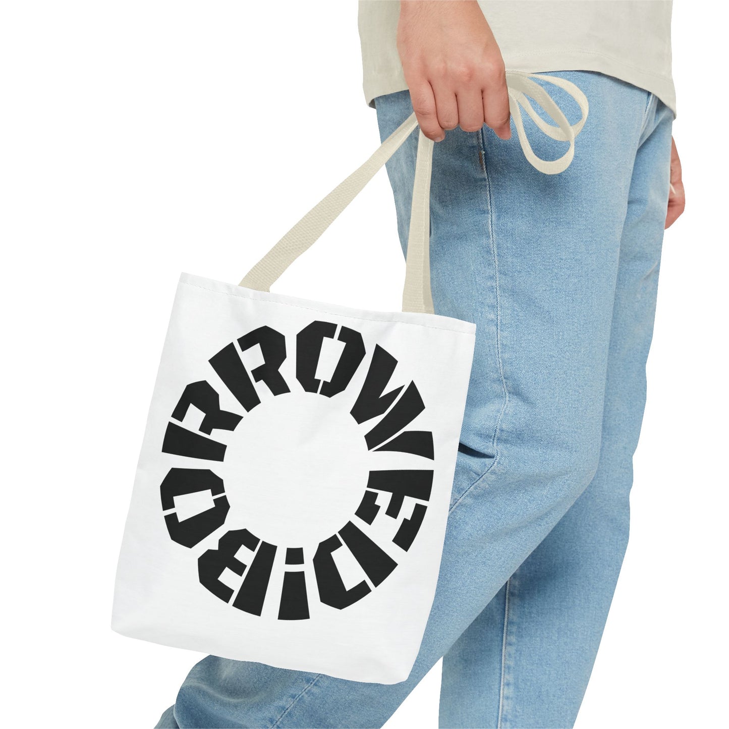 "BORROWED!" Tote Bag (AOP)
