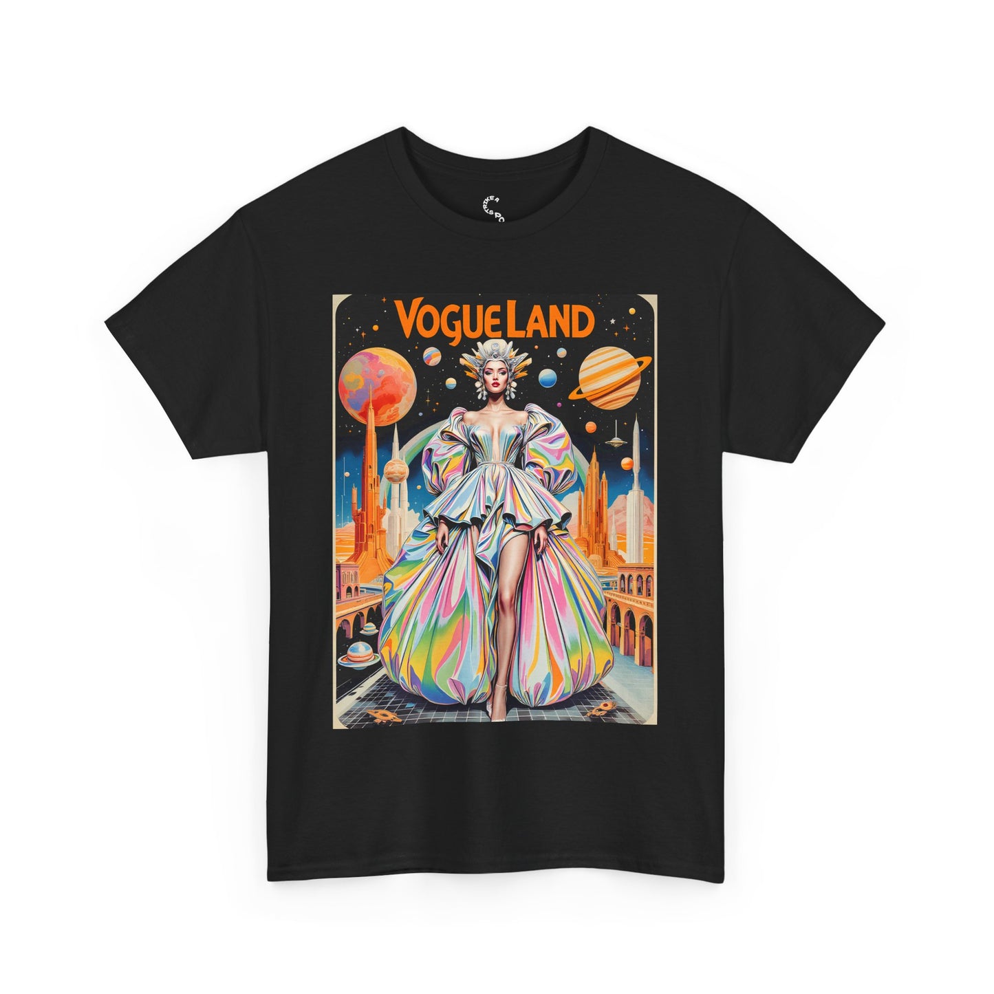 Vogue Land Unisex Heavy Cotton Tee - Colorful Graphic Shirt