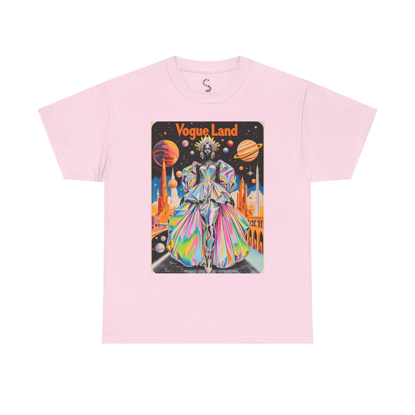 Vogue Land Unisex Heavy Cotton Tee - Colorful Graphic Shirt