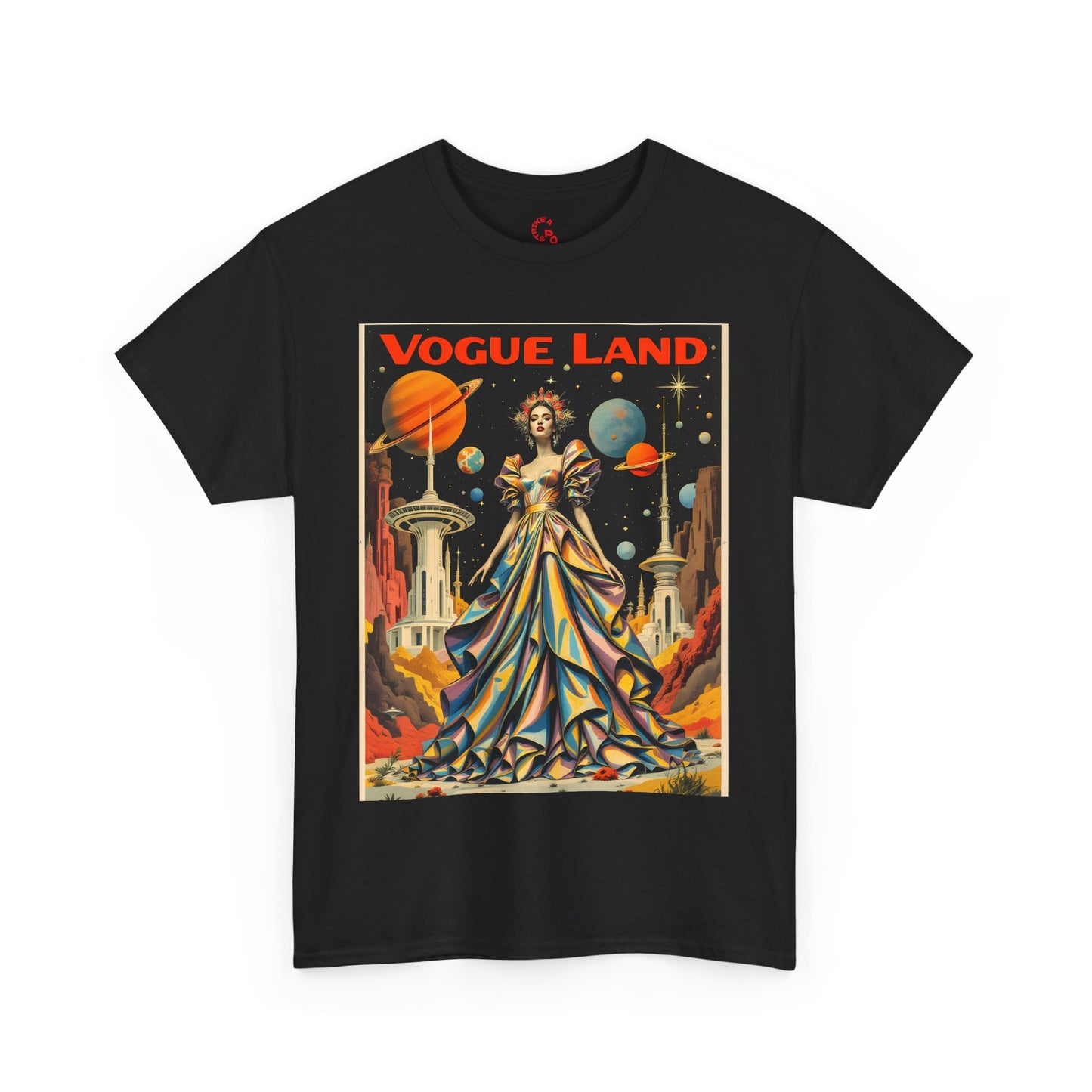 Vogue Land Unisex Heavy Cotton Tee - Colorful Graphic Shirt