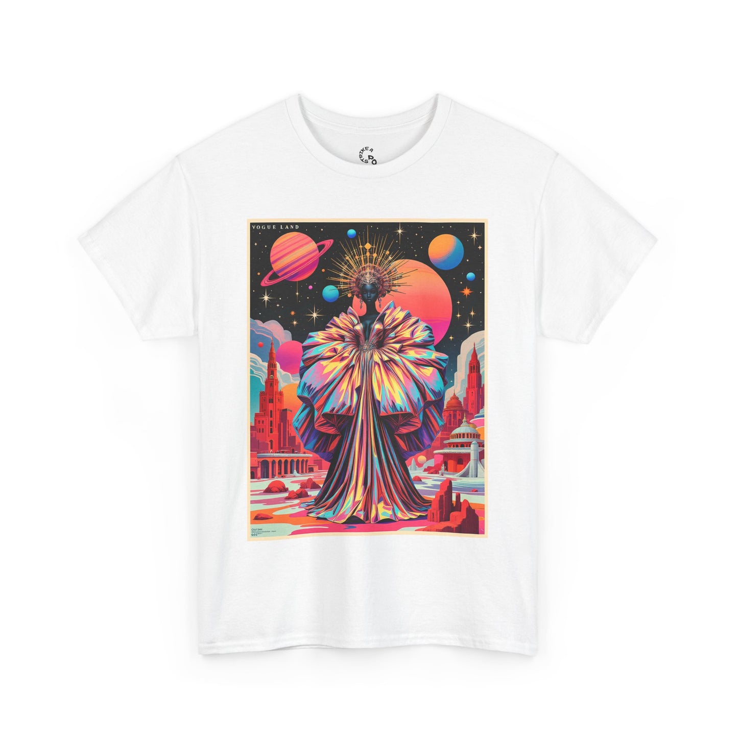 Vogue Land Unisex Heavy Cotton Tee - Colorful Graphic Shirt