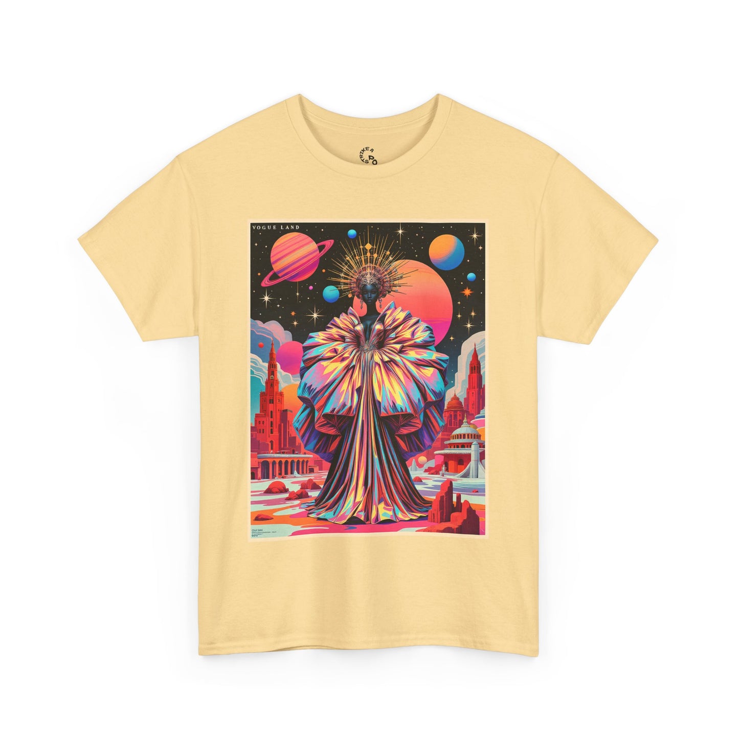 Vogue Land Unisex Heavy Cotton Tee - Colorful Graphic Shirt