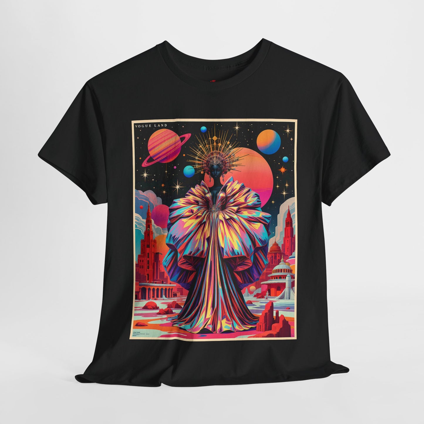 Vogue Land Unisex Heavy Cotton Tee - Colorful Graphic Shirt