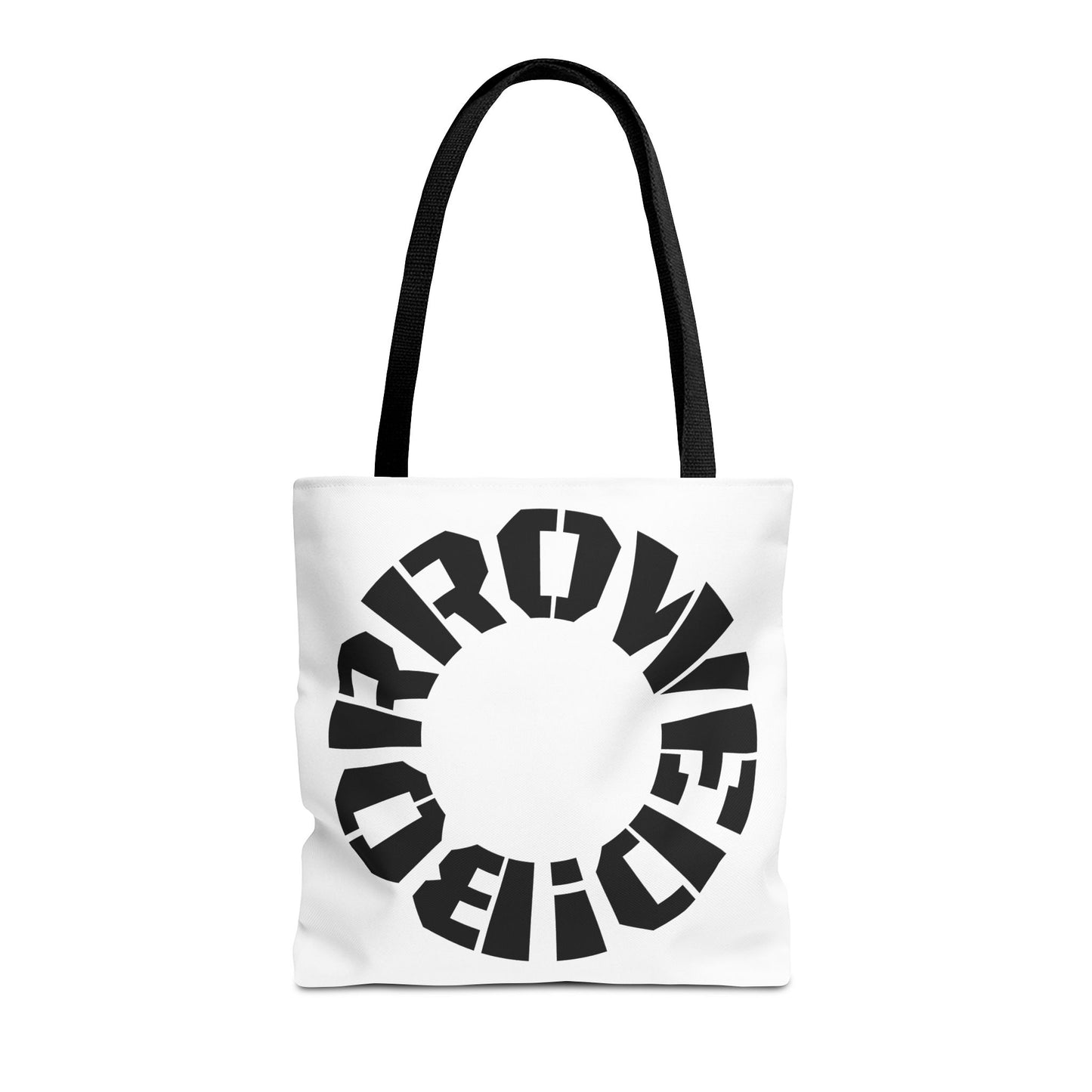 "BORROWED!" Tote Bag (AOP)