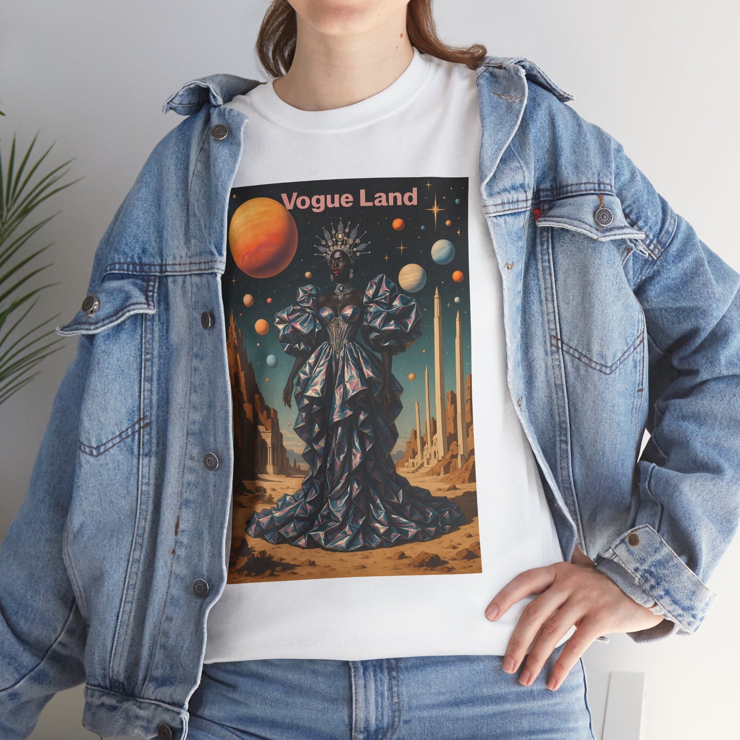Vogue Land Unisex Heavy Cotton Tee - Colorful Graphic Shirt