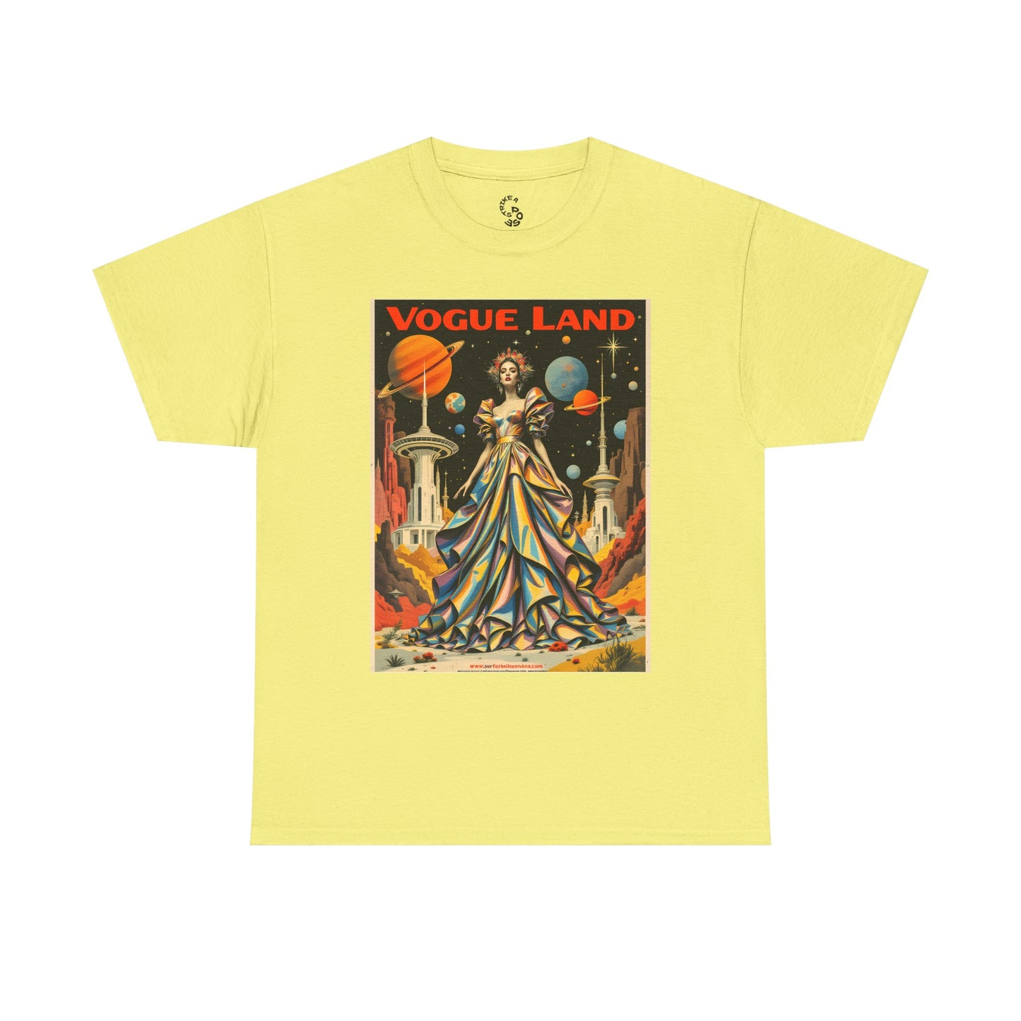 Vogue Land Unisex Heavy Cotton Tee - Colorful Graphic Shirt