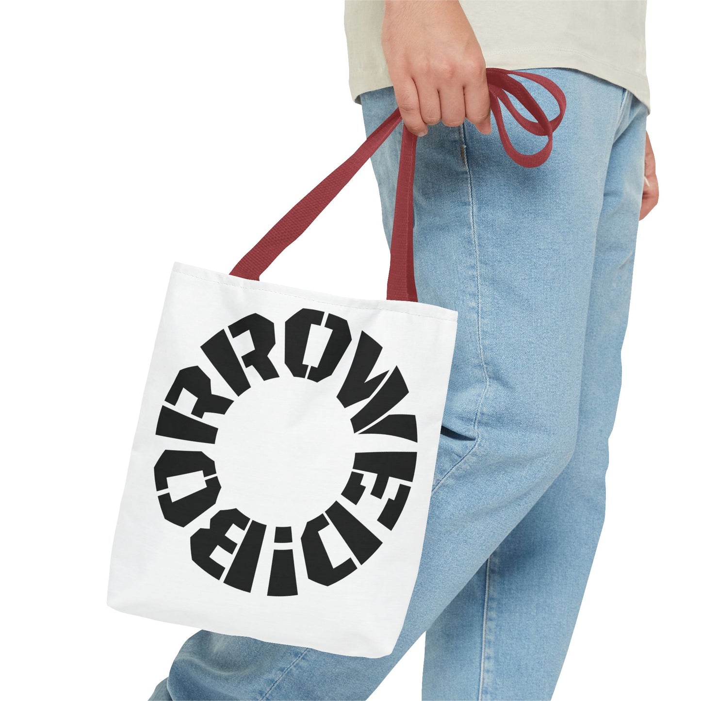 "BORROWED!" Tote Bag (AOP)