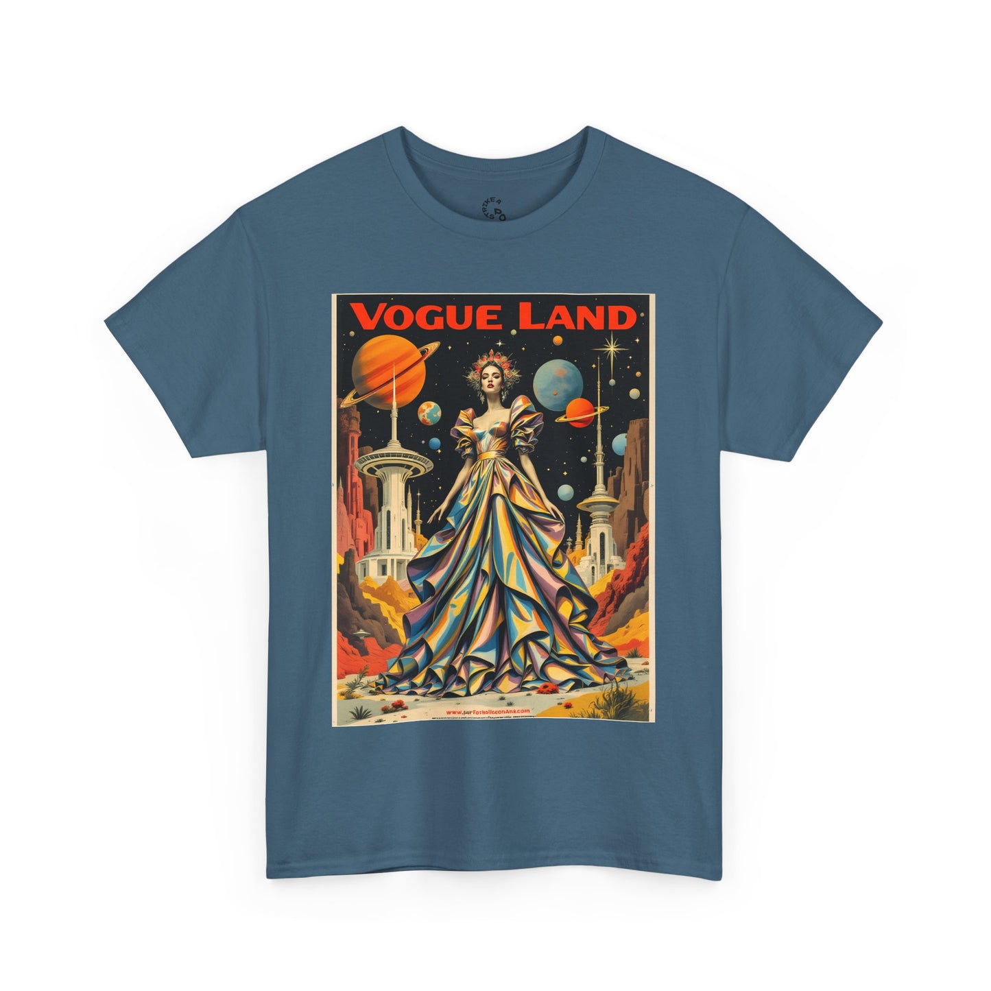 Vogue Land Unisex Heavy Cotton Tee - Colorful Graphic Shirt
