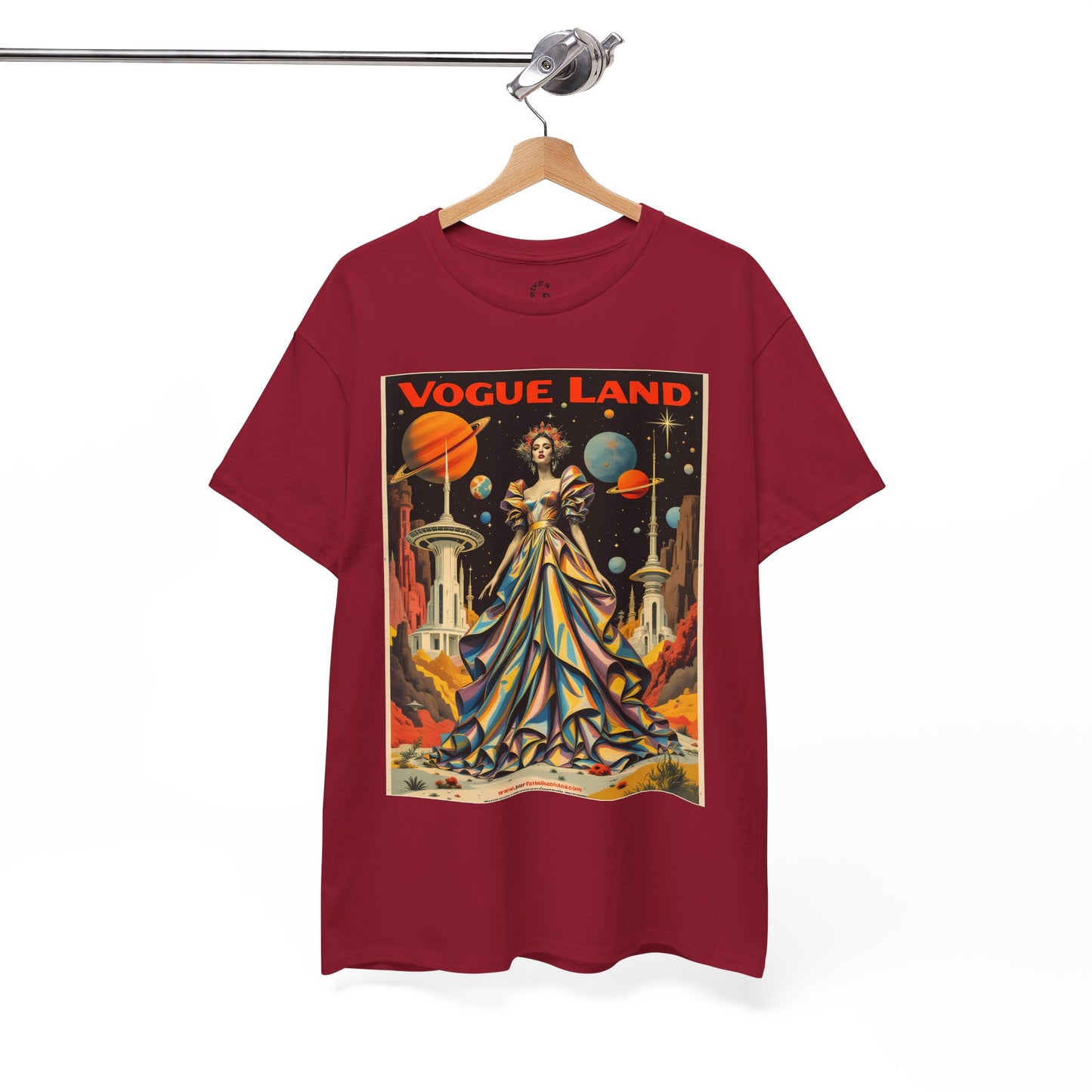 Vogue Land Unisex Heavy Cotton Tee - Colorful Graphic Shirt