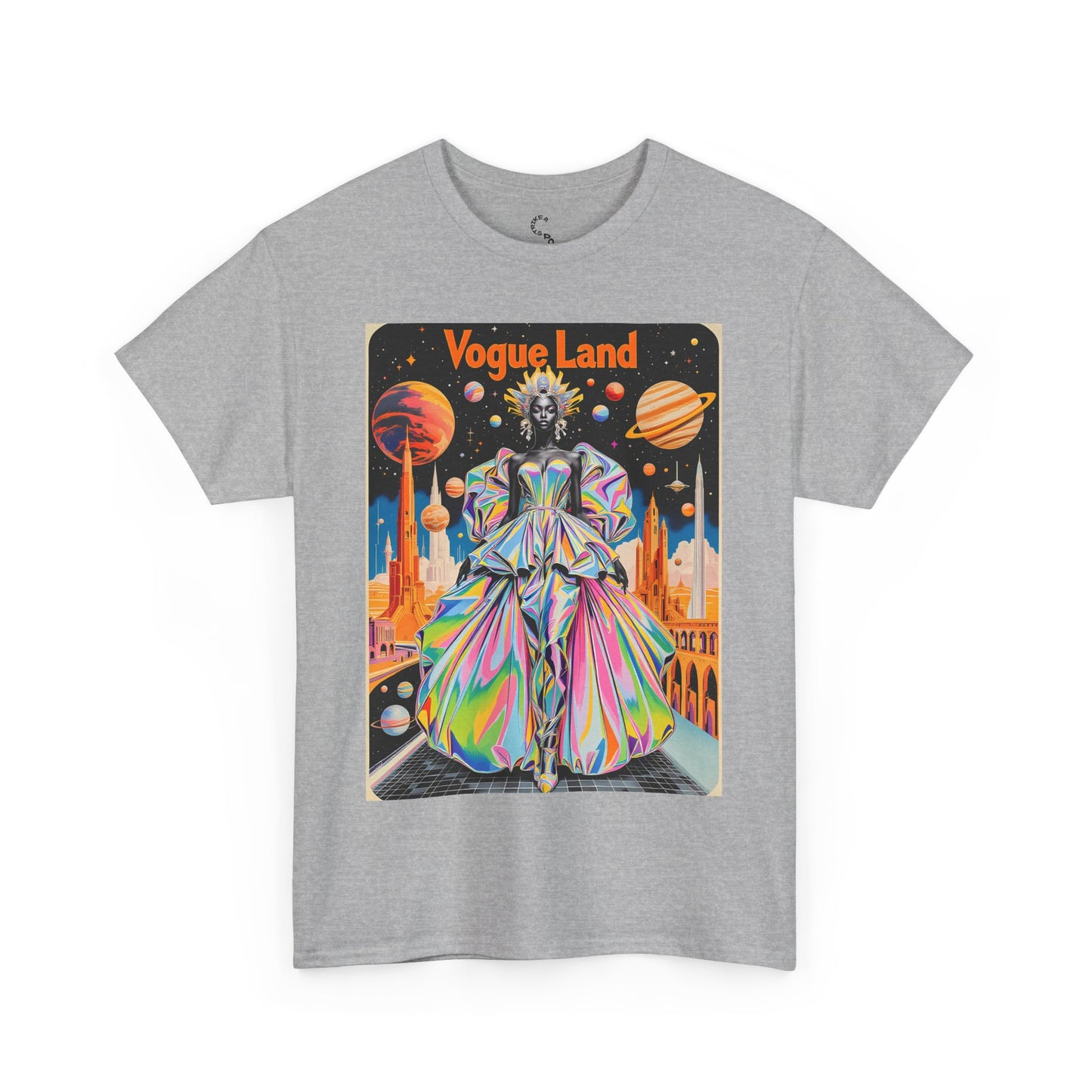 Vogue Land Unisex Heavy Cotton Tee - Colorful Graphic Shirt