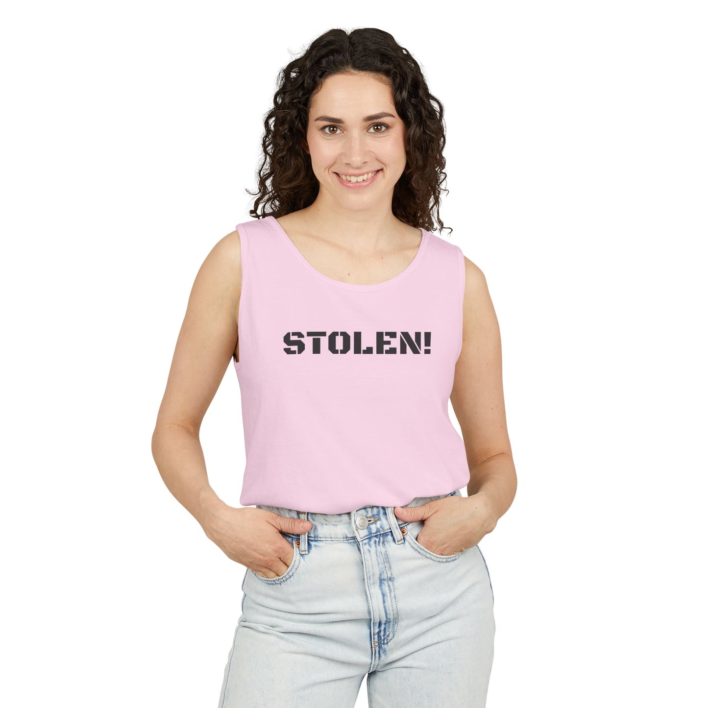 STOLEN! Unisex Garment-Dyed Tank Top - Casual Summer Style