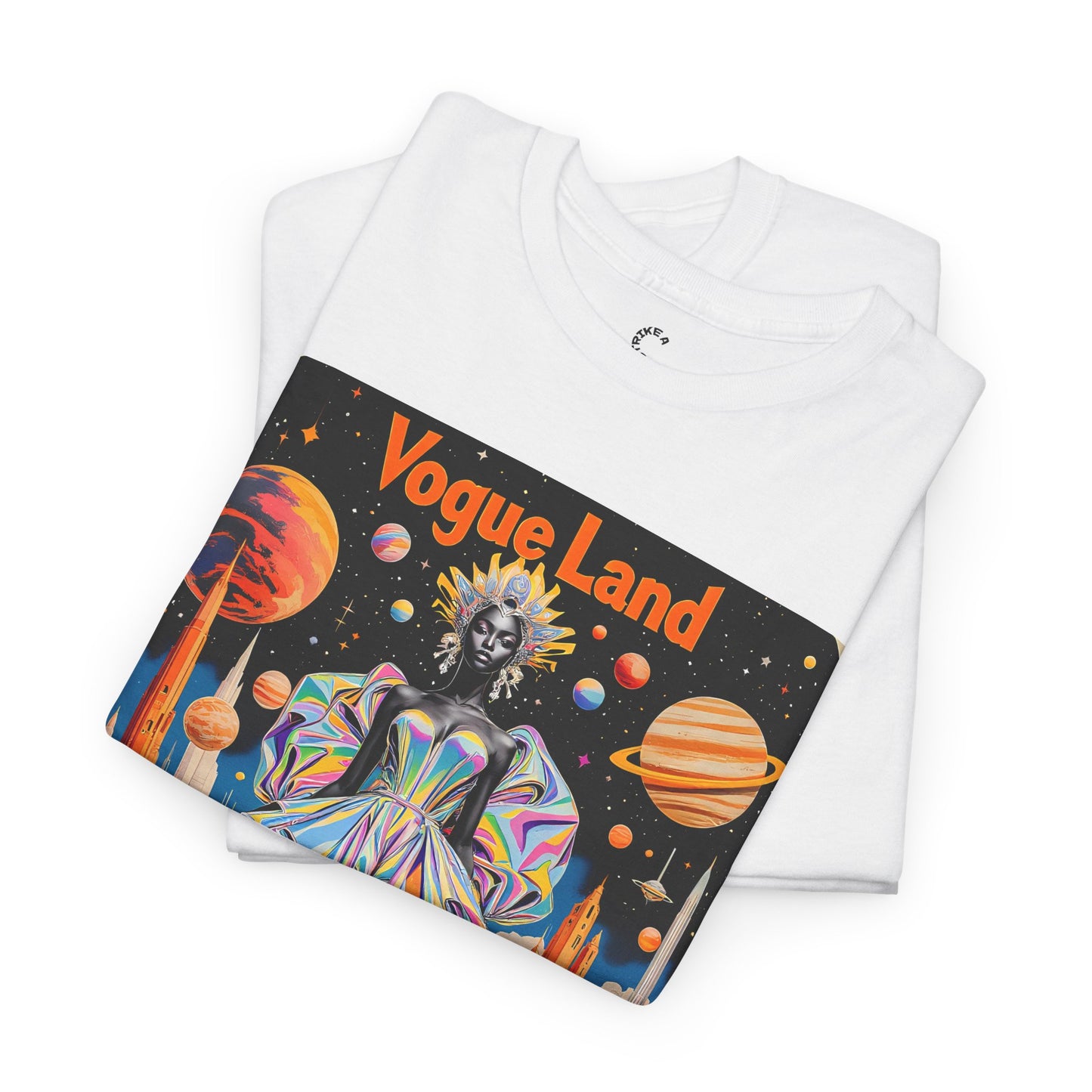 Vogue Land Unisex Heavy Cotton Tee - Colorful Graphic Shirt